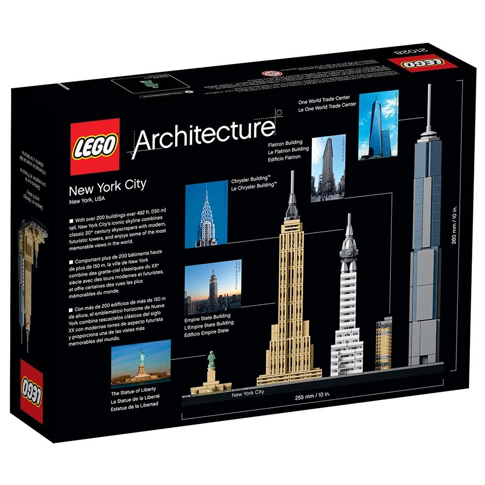 LEGO 21028 Architecture New York City, Flatiron Building, Chrysler Building uvm.