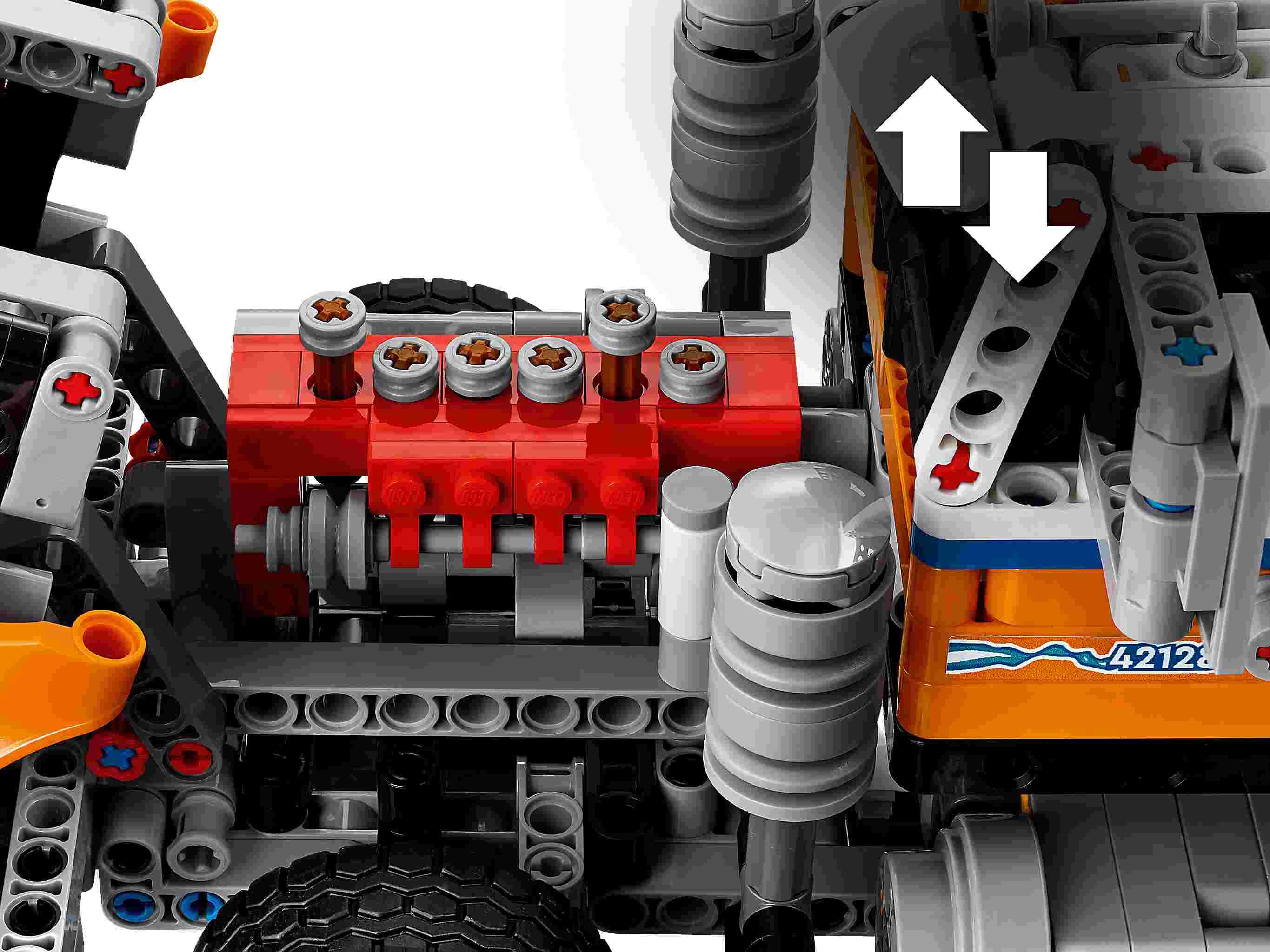 LEGO 42128 Technic Schwerlast-Abschleppwagen, Modellbauset, Kran-Spielzeug