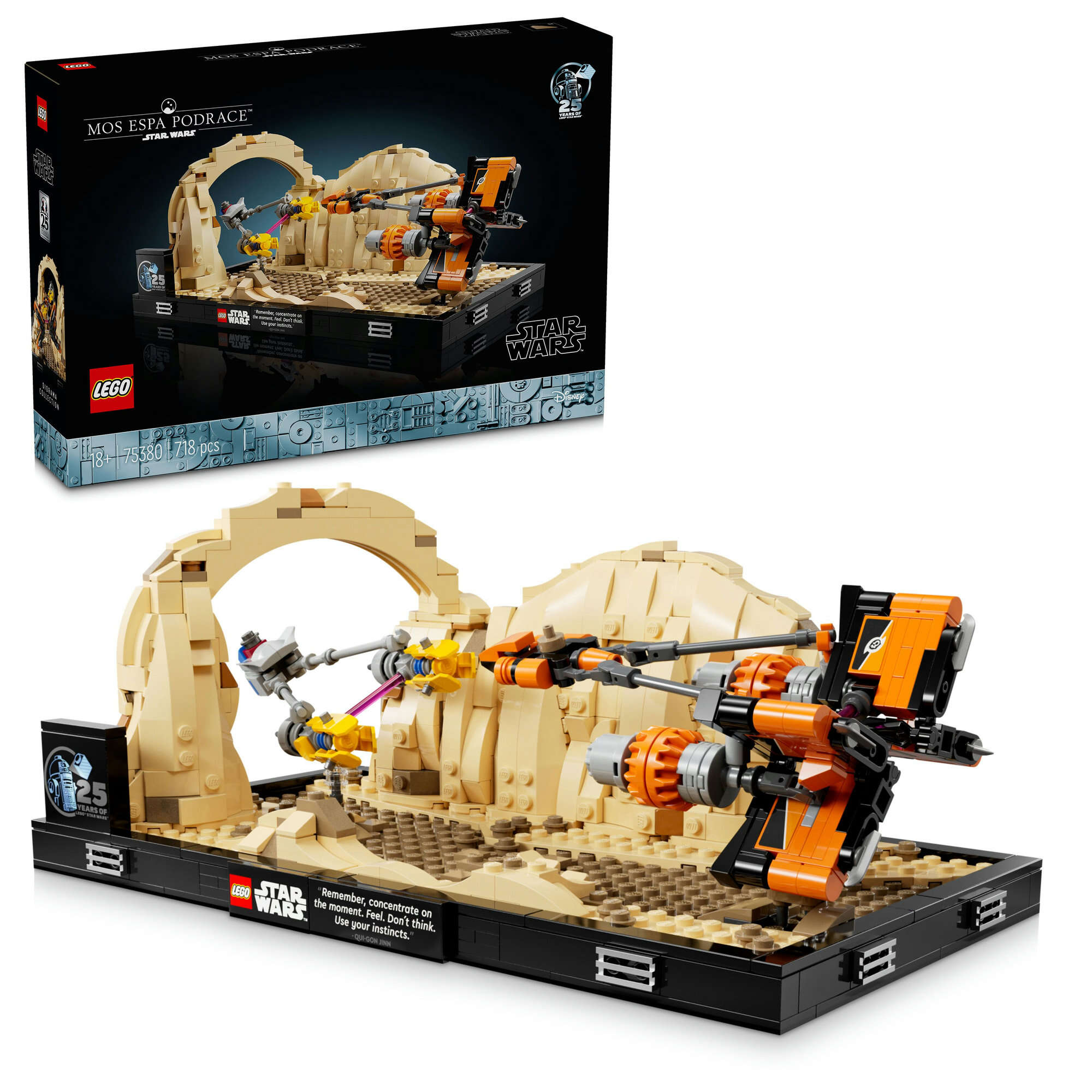 LEGO 75380 Star Wars Podrennen in Mos Espa – Diorama, Jubiläumsset