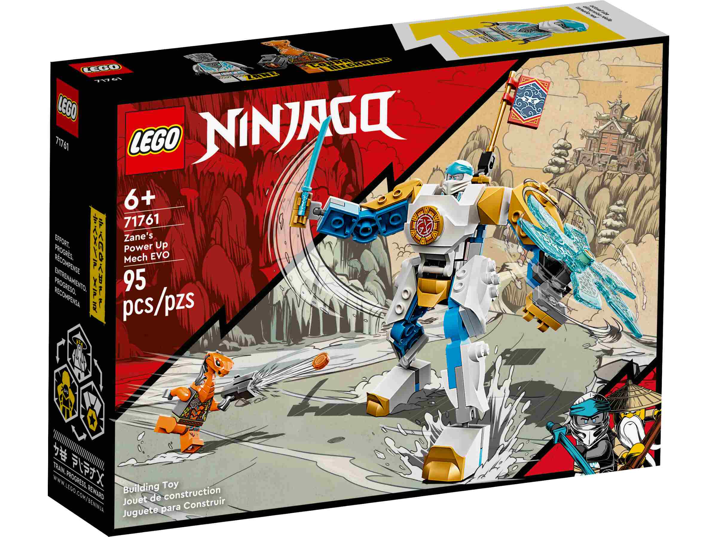 LEGO 71761 NINJAGO Zanes Power-Up-Mech EVO, Ninja-Actionfigur, Schlange