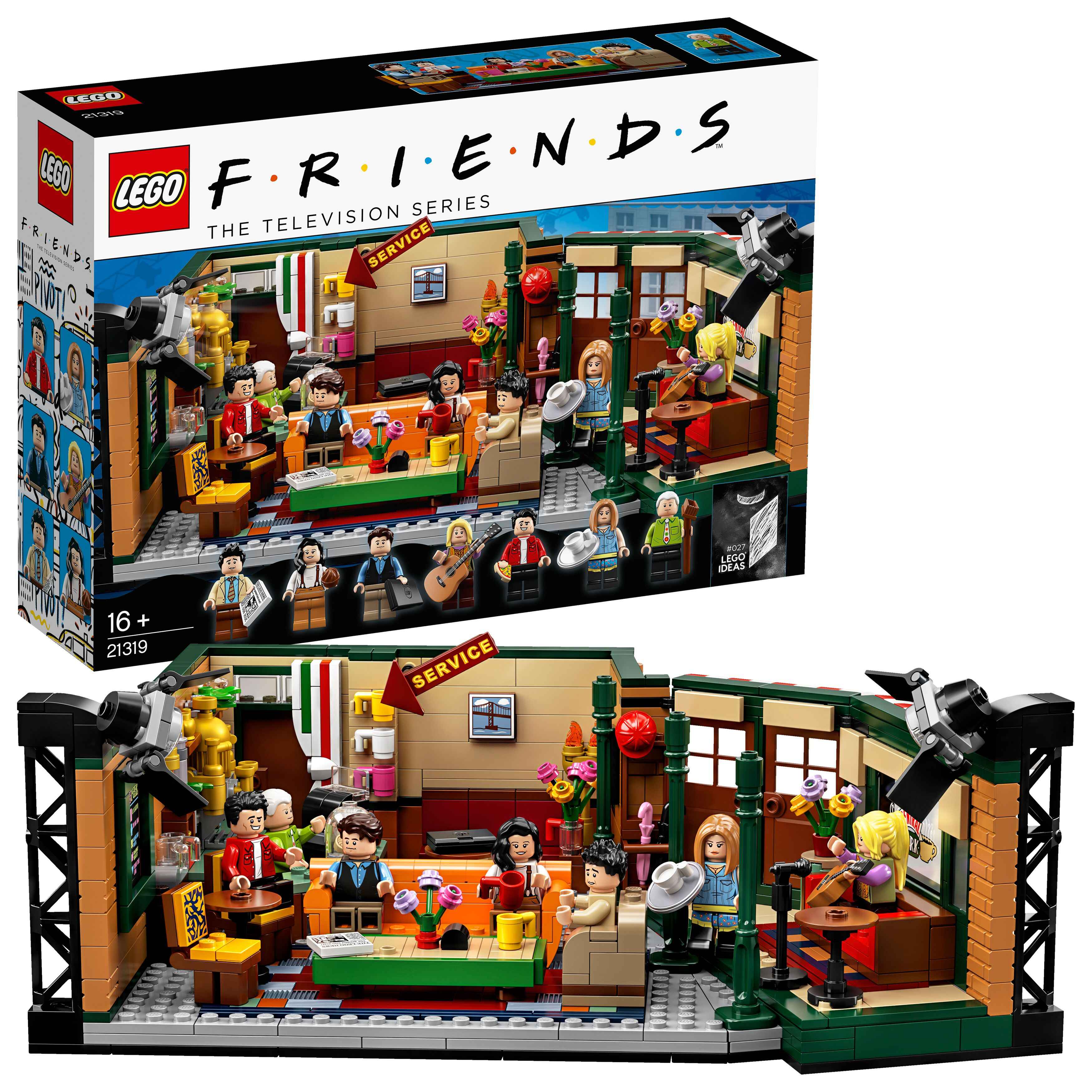 LEGO 21319 Ideas FRIENDS Central Perk, Café mit 7 Minifiguren