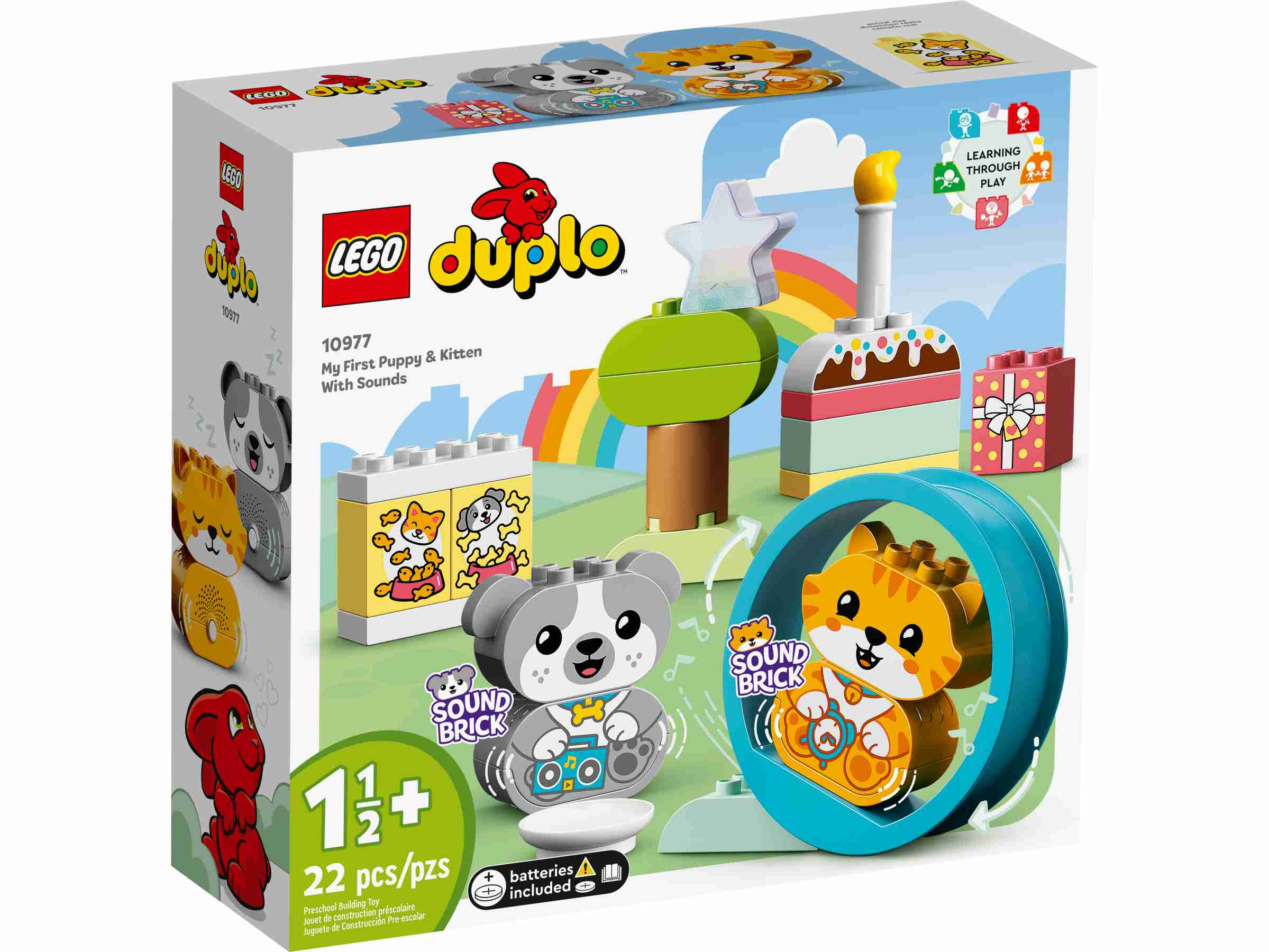 LEGO 10977 DUPLO Mein erstes Hündchen & Kätzchen - mit Ton