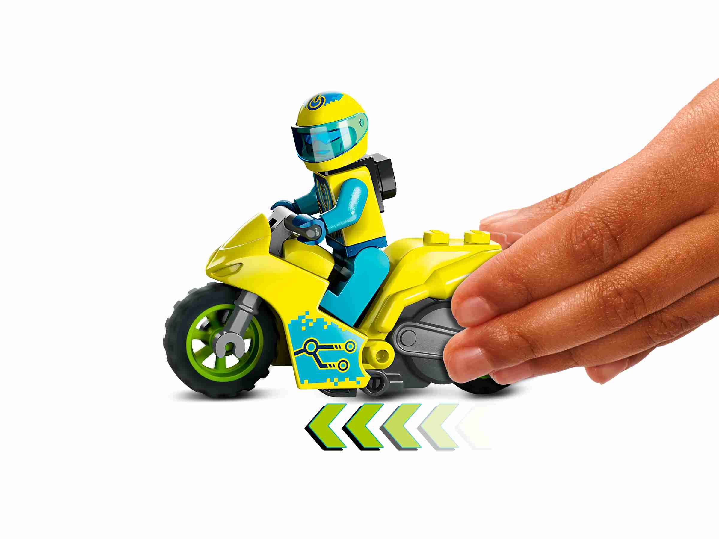 LEGO 60358 City Stuntz Cyber-Stuntbike, Schwungrad, Stuntfahrer