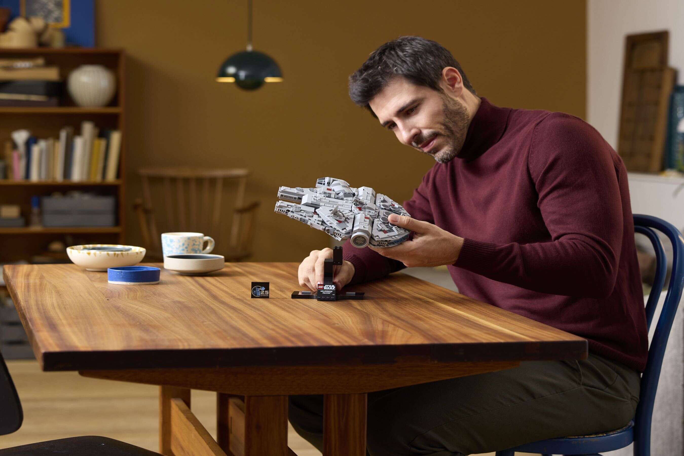 LEGO 75375 Star Wars Millennium Falcon, Ständer zum Ausstellen, Namensschild
