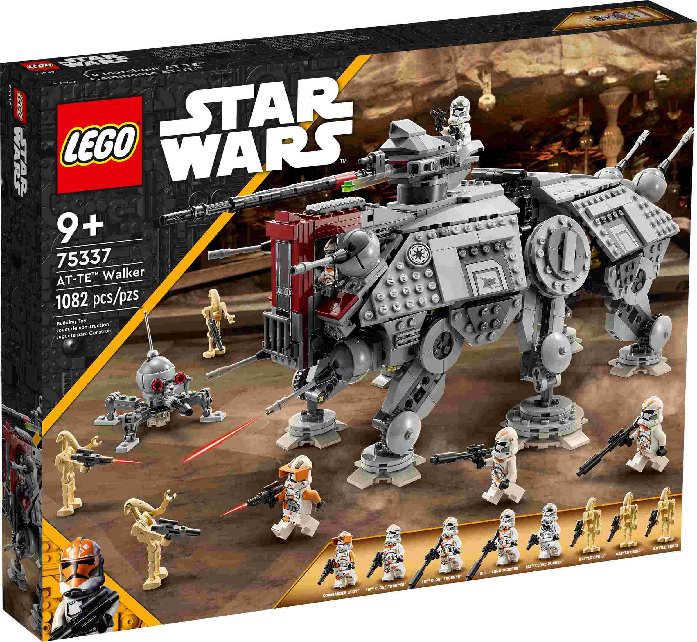 LEGO 75337 Star Wars at-TE Walker, Bewegliches Spielzeugmodell