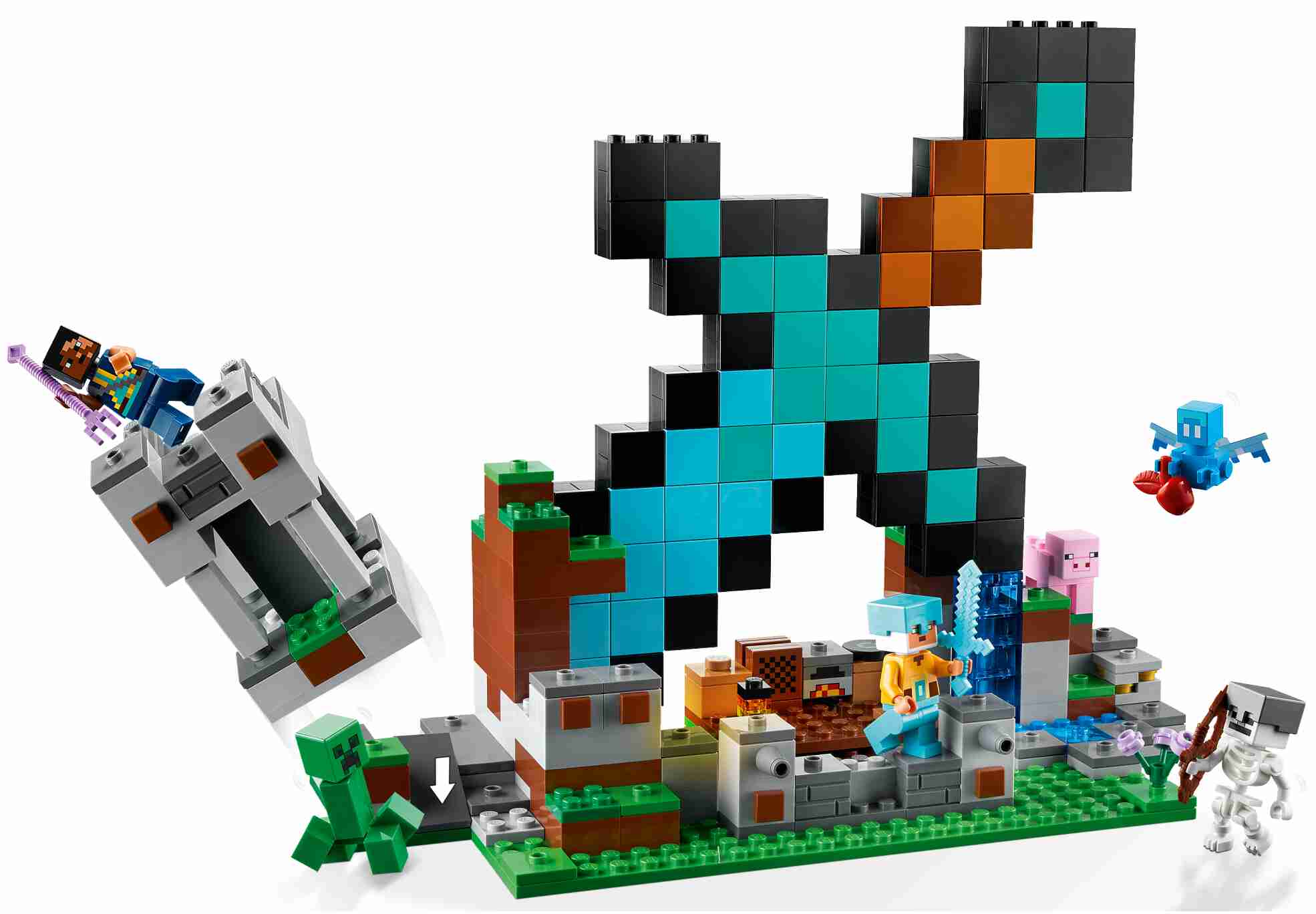 LEGO 21244 Minecraft Der Schwert-Außenposten, Wachsoldat, Wachkrieger