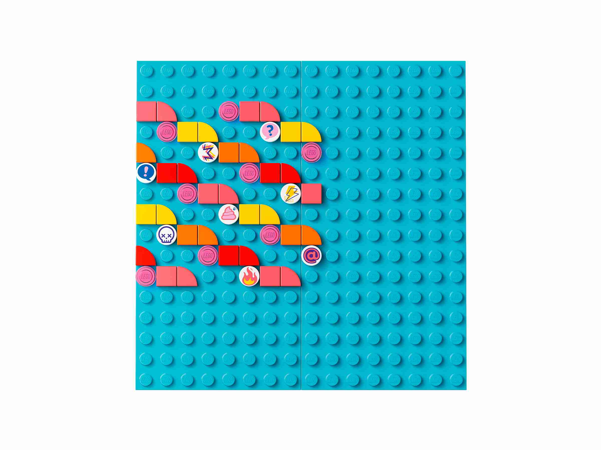 LEGO 41949 DOTS Taschenanhänger Kreativset, bedruckte Steinchen und Buchstaben