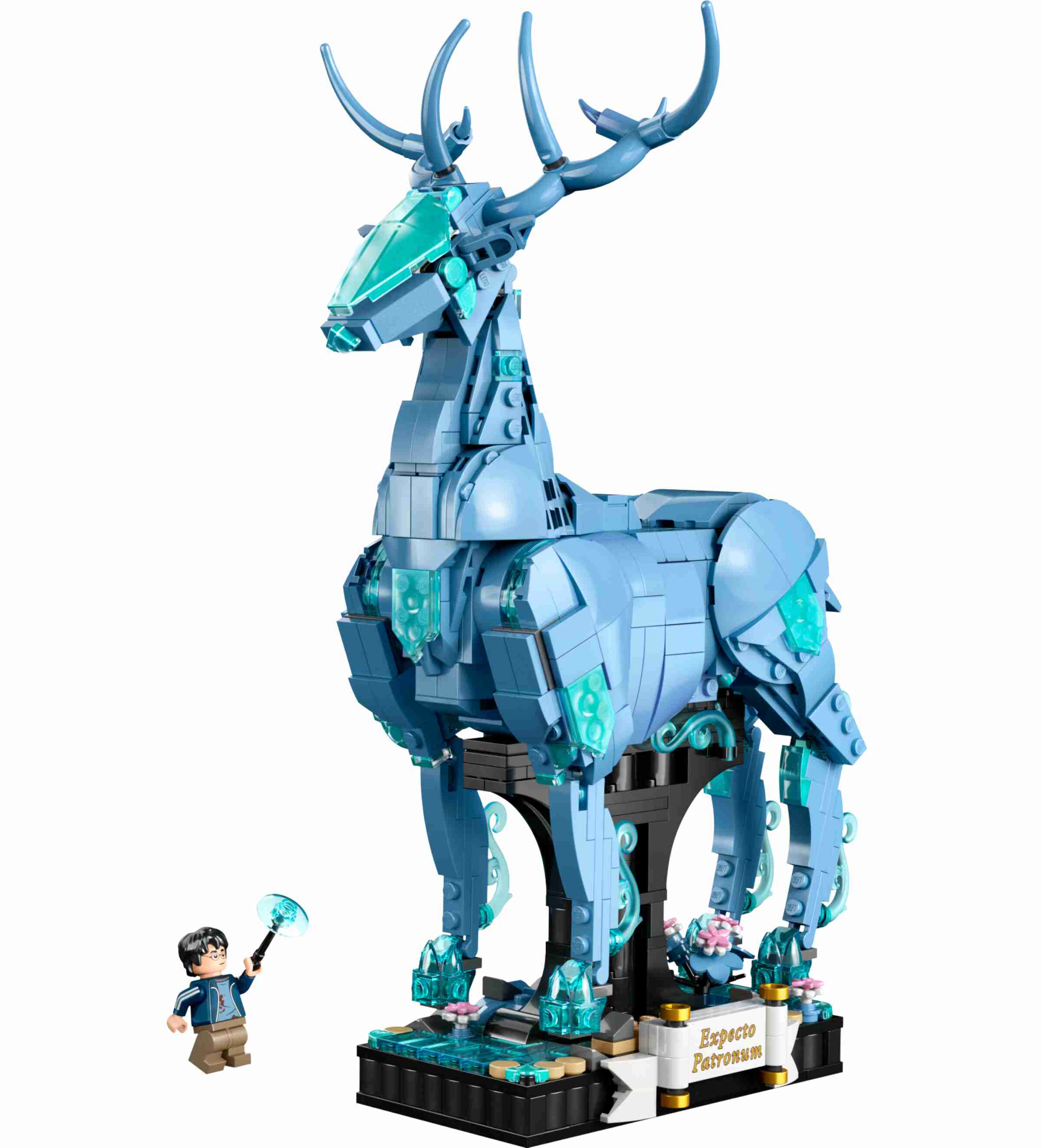 LEGO 76414 Harry Potter Expecto Patronum, 2-in-1 Set, Hirsch oder Wolf