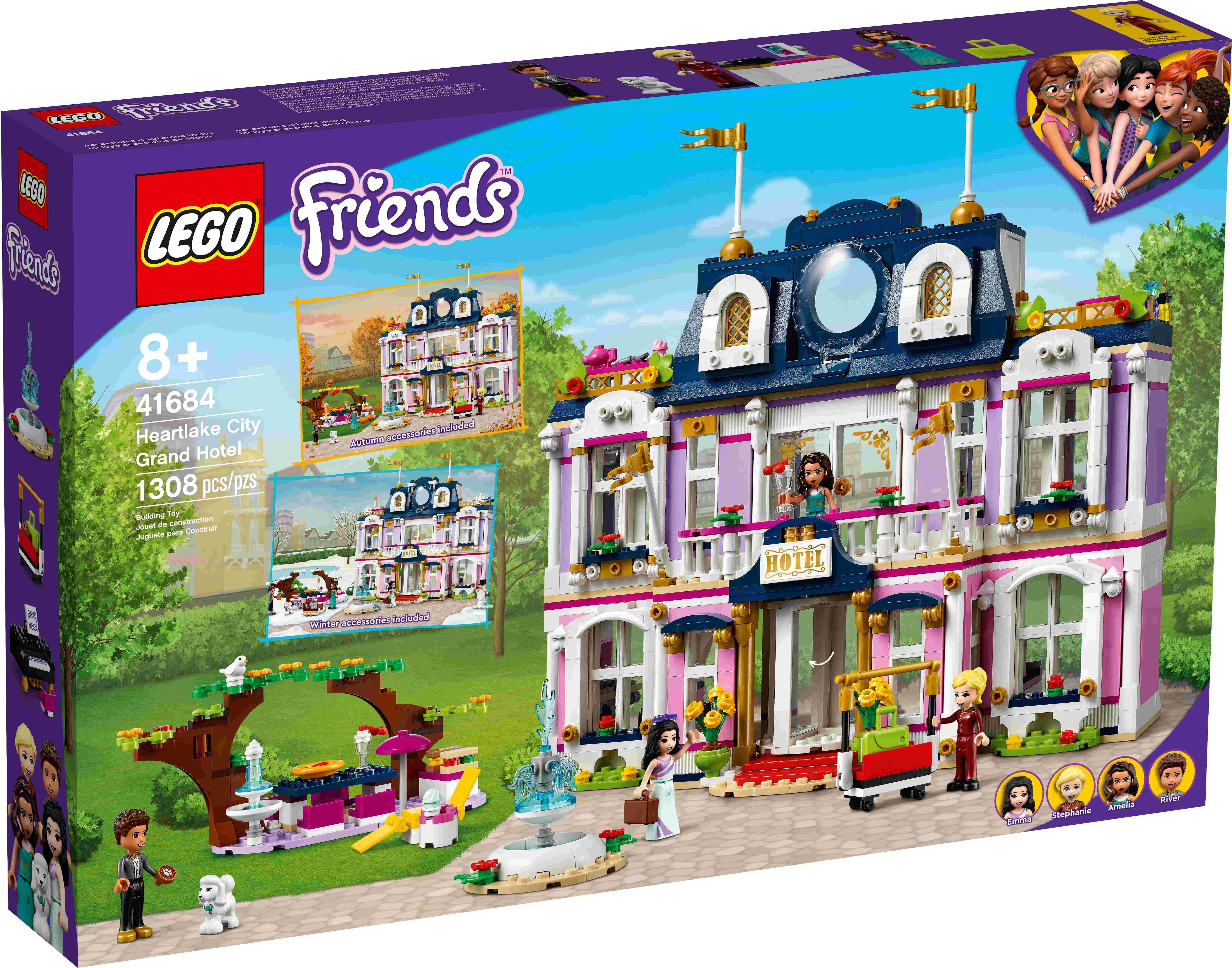 LEGO 41684 Friends Heartlake City Hotel, Puppenhaus, Resort