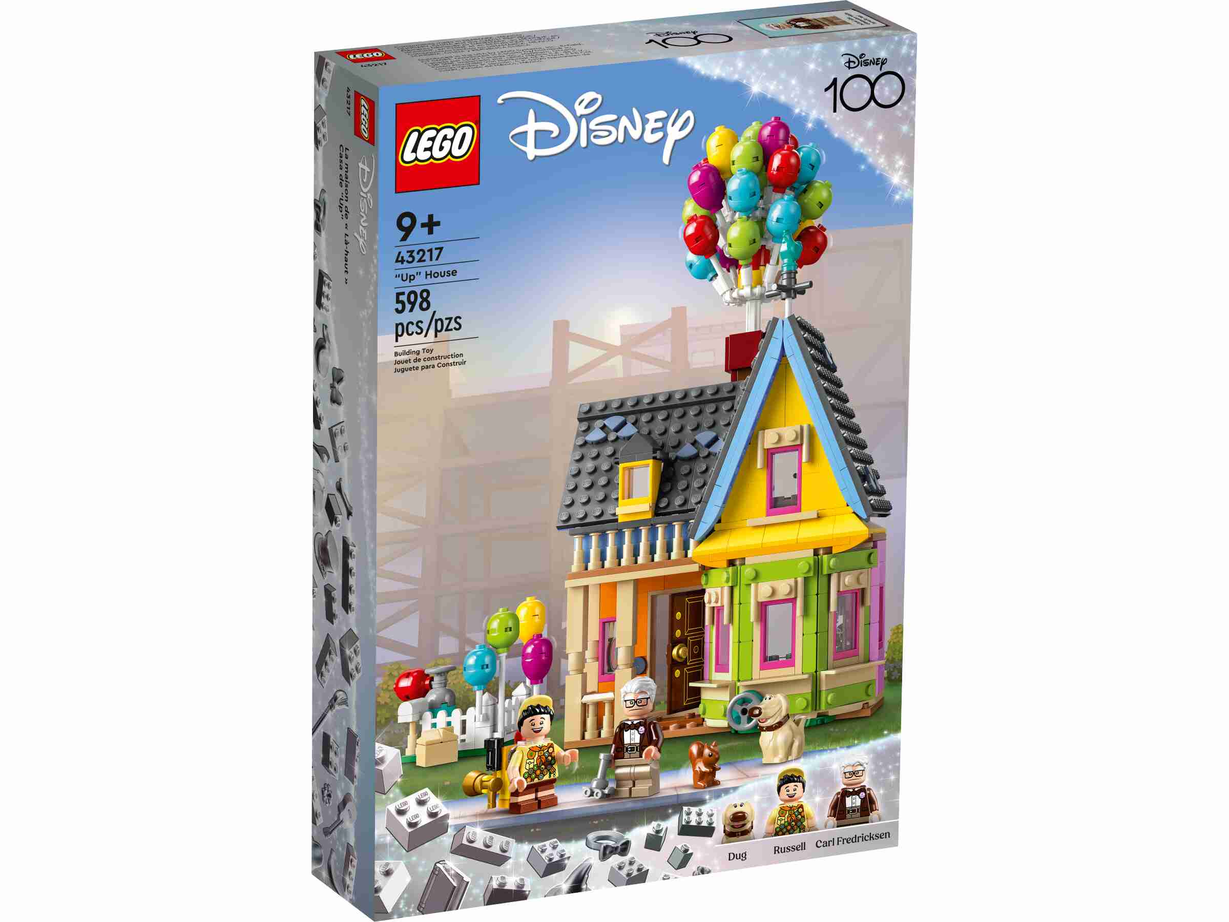 LEGO 43217 Disney Classic Carls Haus aus Oben, 2 Minifiguren, Hund
