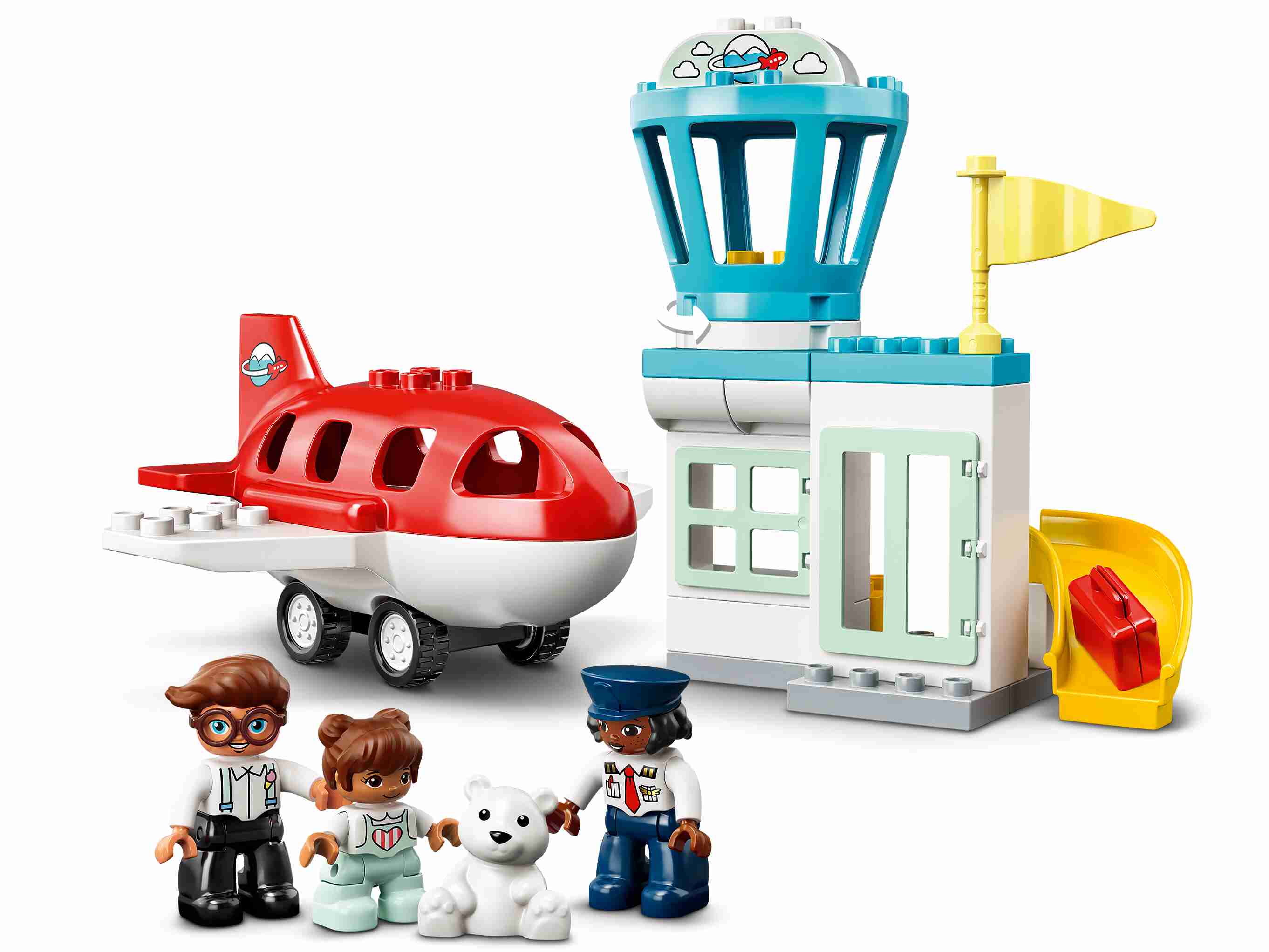 LEGO 10961 DUPLO Flugzeug und Flughafen Spielzeug Set für ab 2 Jahren