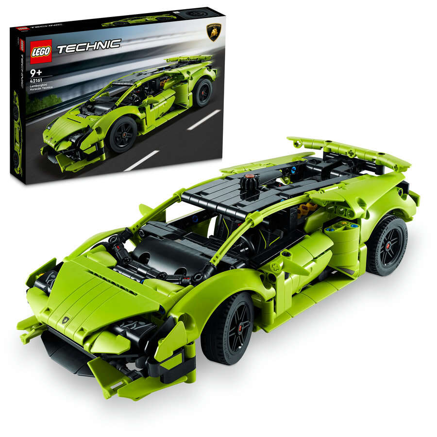 LEGO 42161 Technic Lamborghini Huracán Tecnica, V10-Motor, aufklappbare Türen