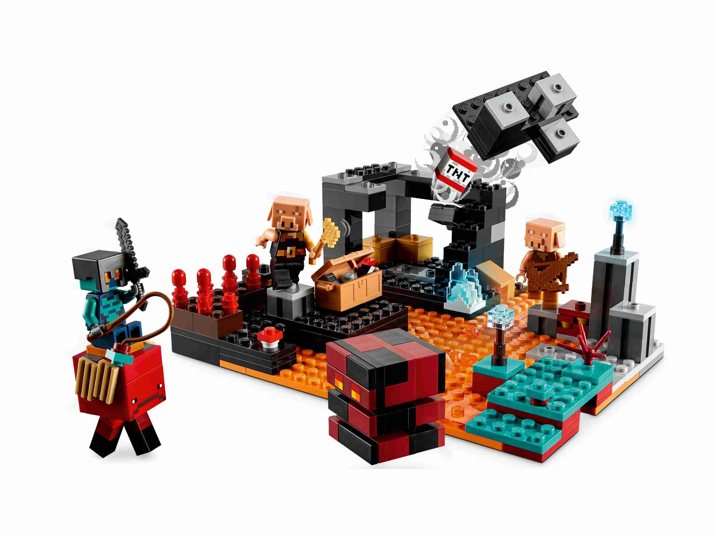LEGO 21185 Minecraft Die Netherbastion Action-Spielzeug mit Figuren