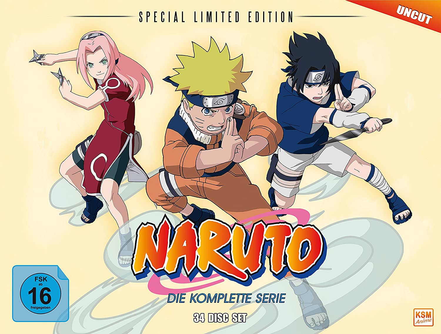 Naruto Box: Special Limited Edition: Staffel 1-9 + 8 Postkarten + Poster