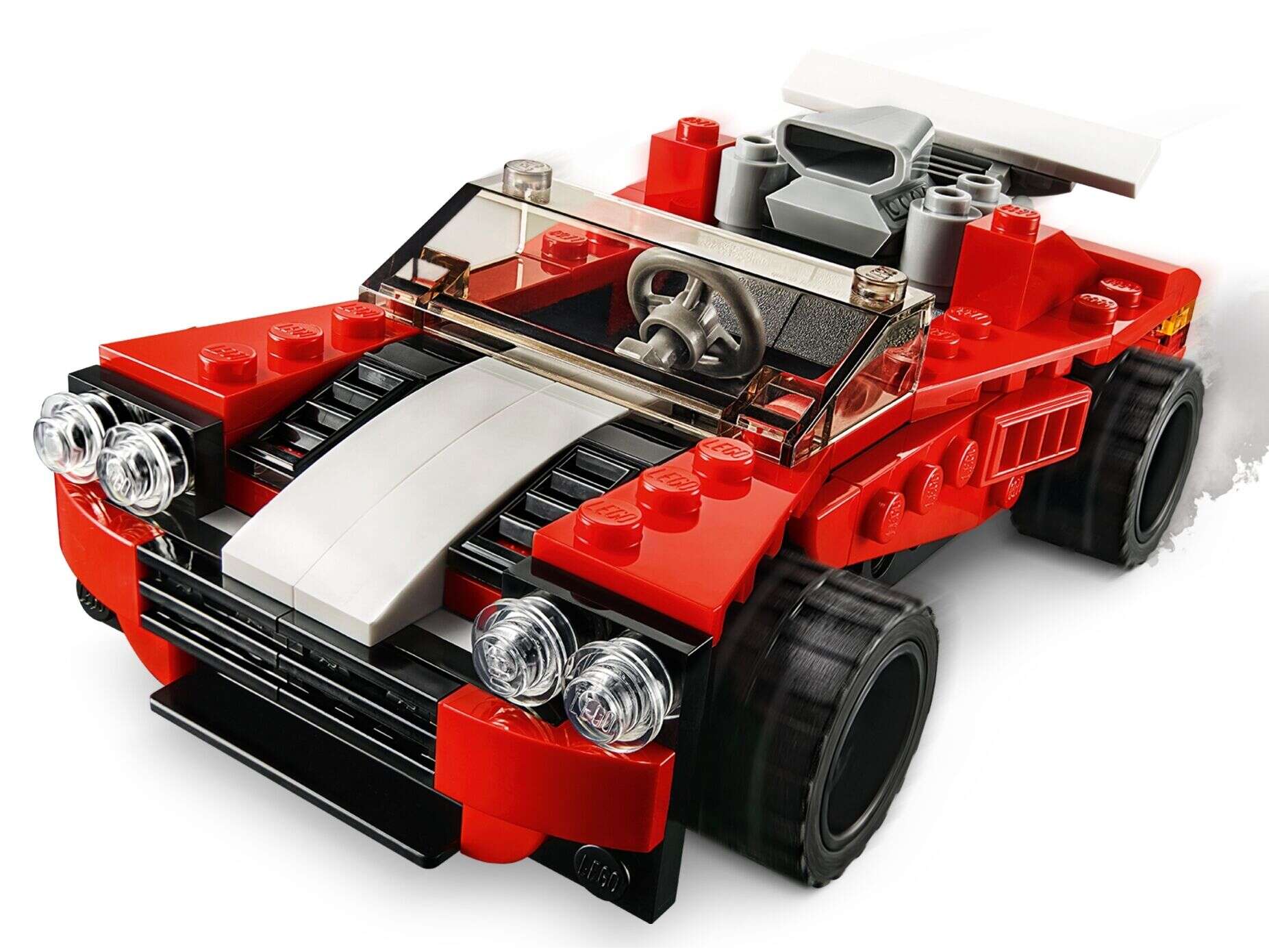 LEGO 31100 Creator 3-in-1 Sportwagen, Hot Rod oder historischer Flieger,