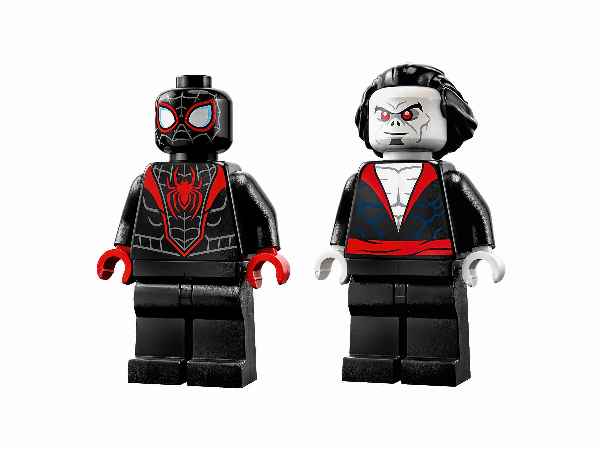 LEGO 76244 Marvel Miles Morales vs. Morbius, 2 Minifiguren, Superrennwagen