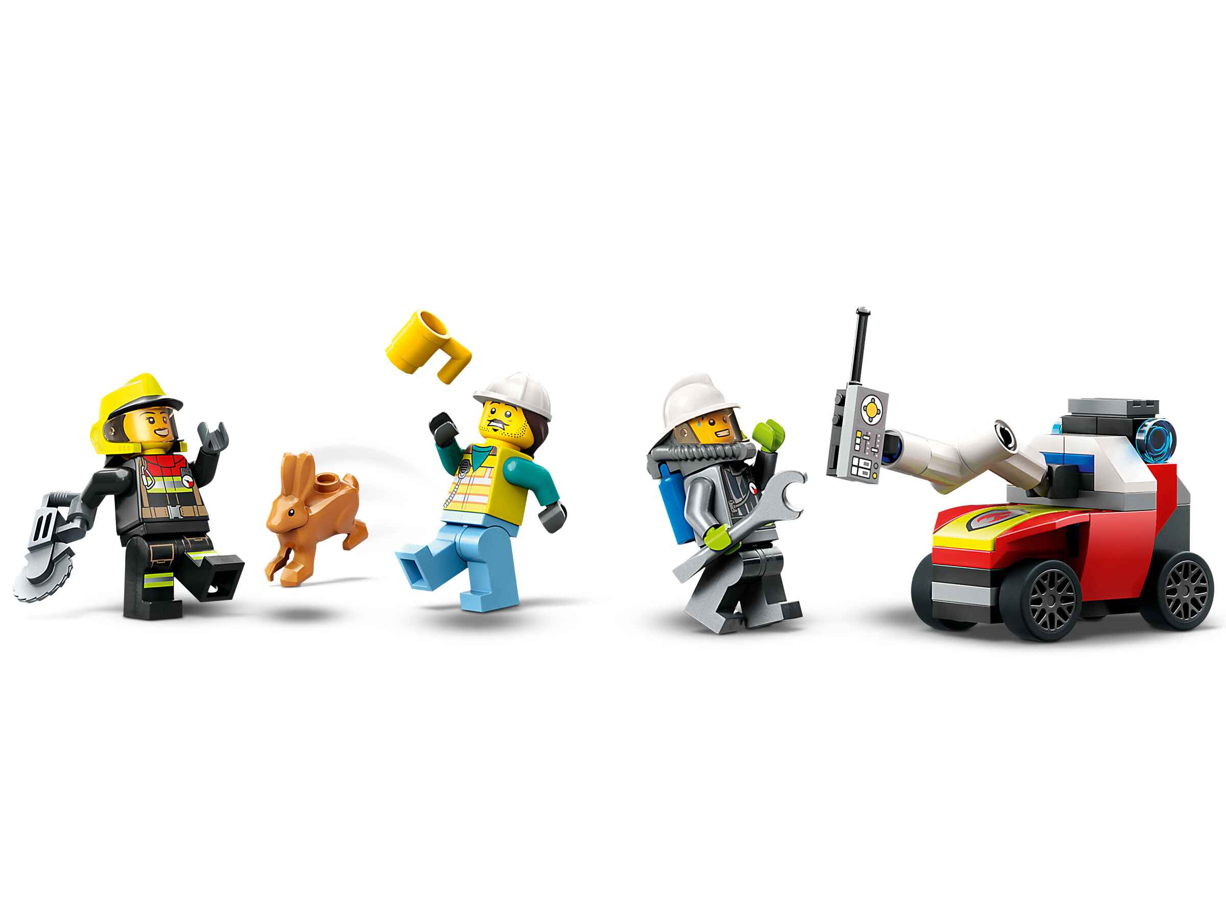 LEGO 60374 City Einsatzleitwagen der Feuerwehr, Löschdrohne, 3 Minifiguren