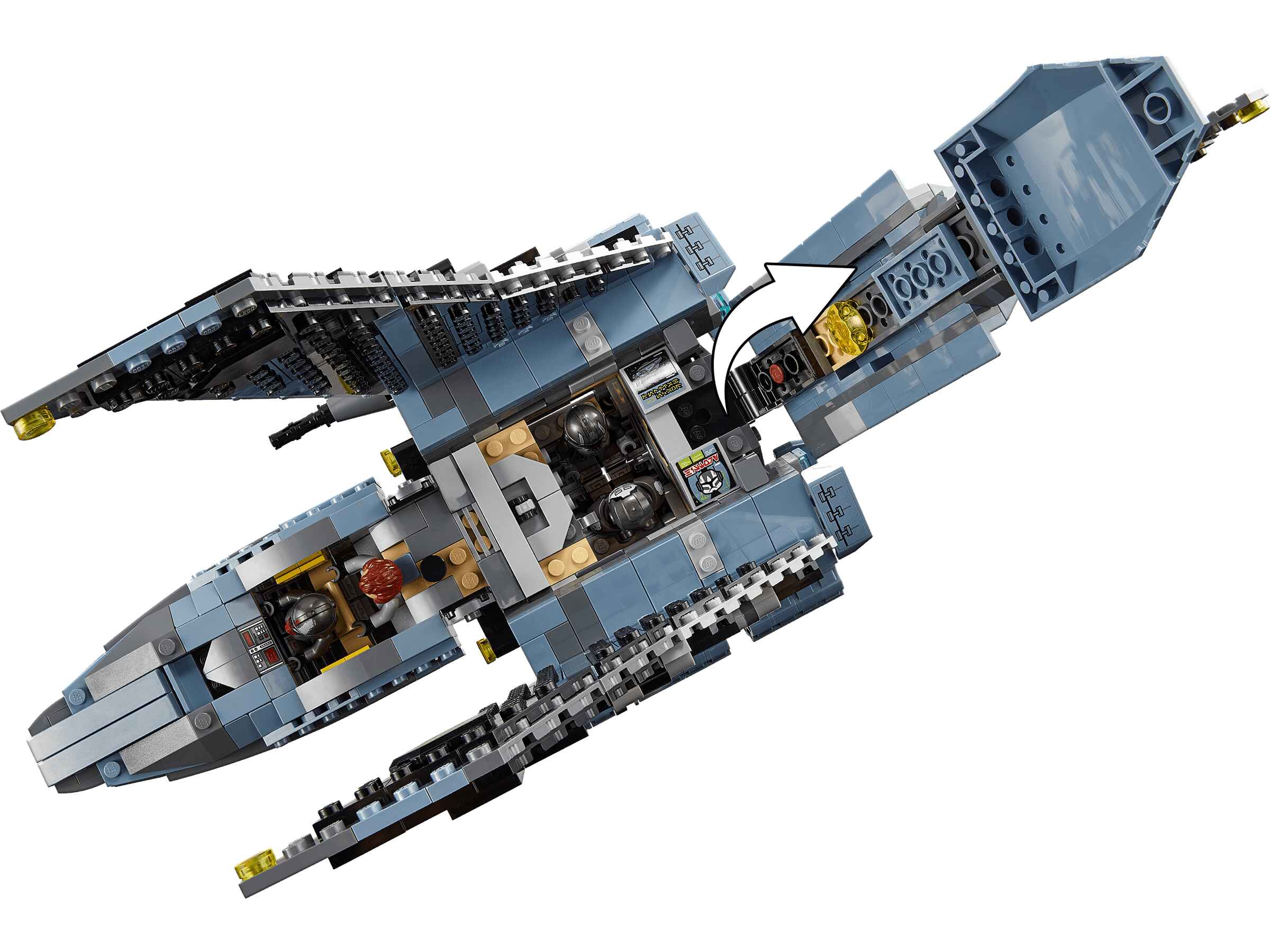 LEGO 75314 Star Wars Angriffsshuttle aus The Bad Batch, mit 5 Klon-Minifiguren