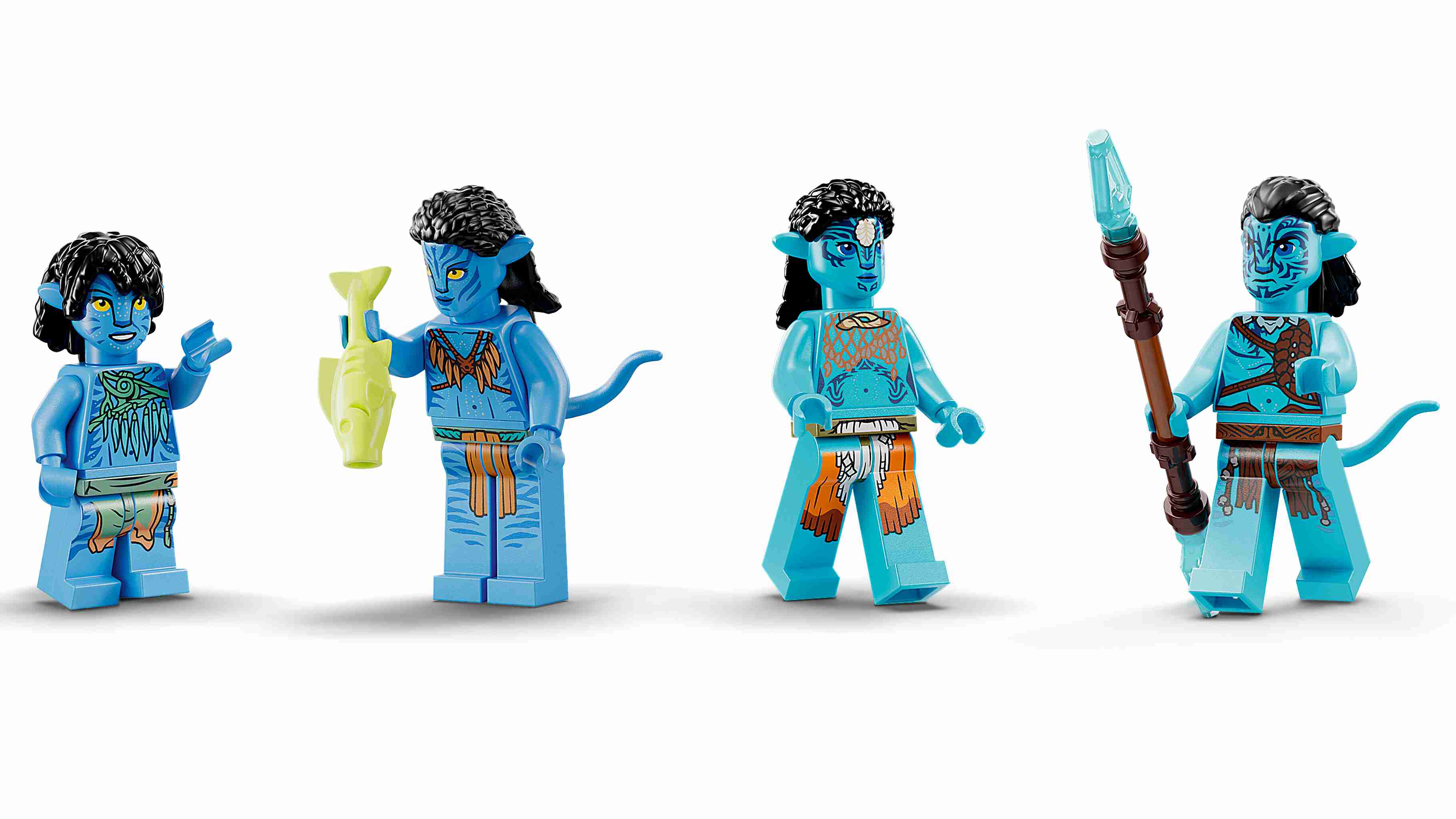 LEGO 75578 Avatar Das Riff der Metkayina, Neytiri, Kiri, Ronal und Tonowari