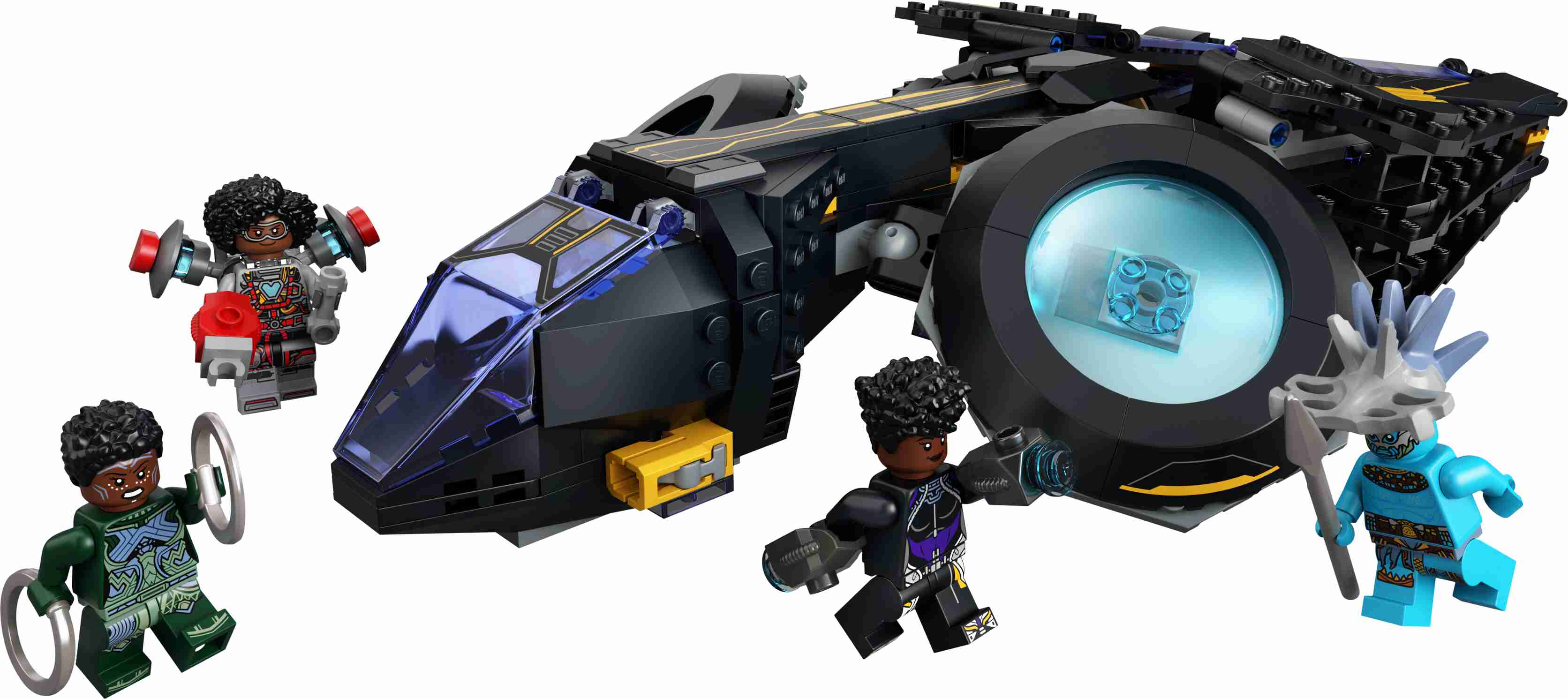 LEGO 76211 Marvel Shuris Sonnenvogel, Black Panther, Luftschiff, Wakanda Forever