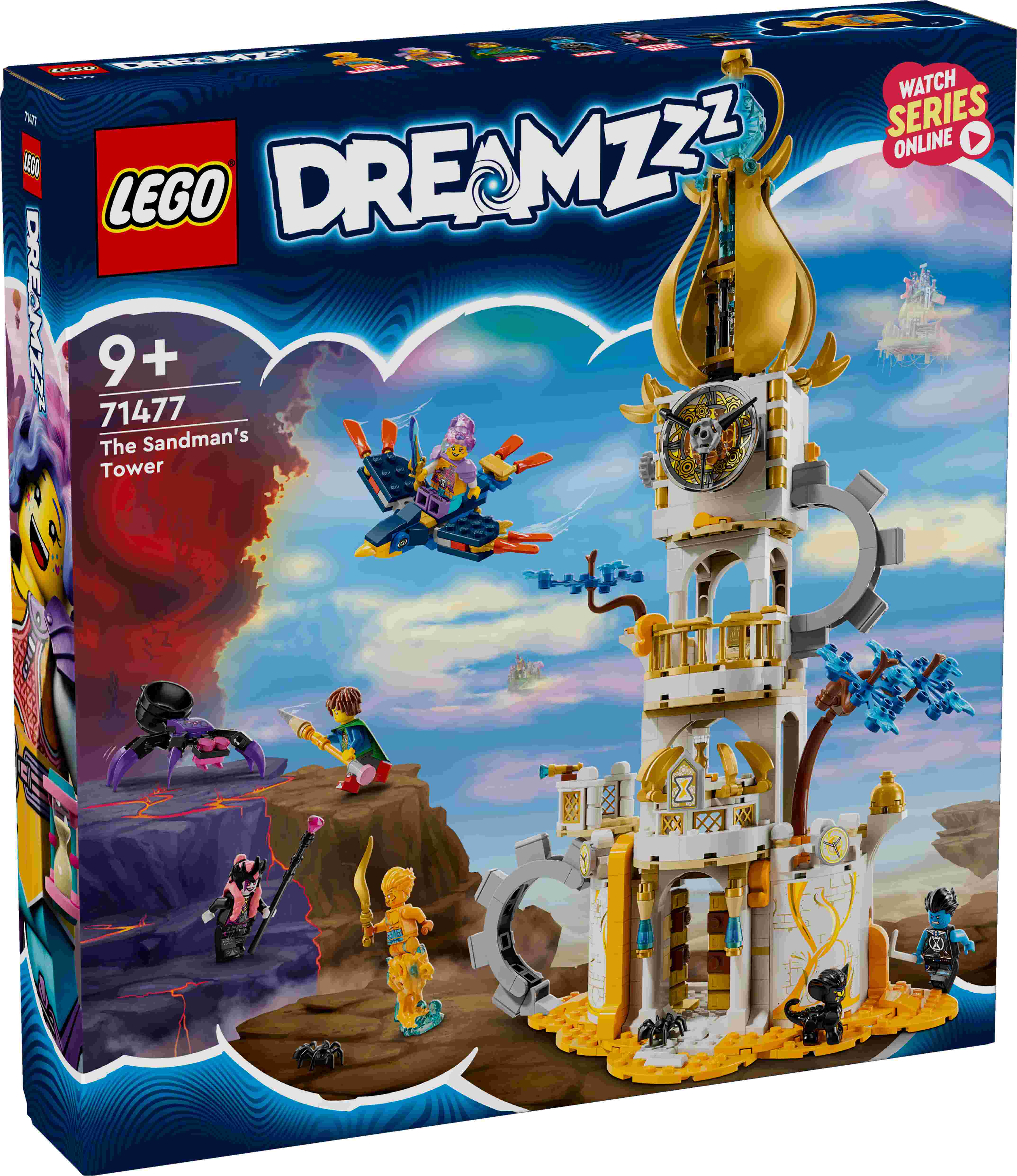 LEGO 71477 DREAMZzz Turm des Sandmanns, 2 Bauoptionen, 5 Minifiguren