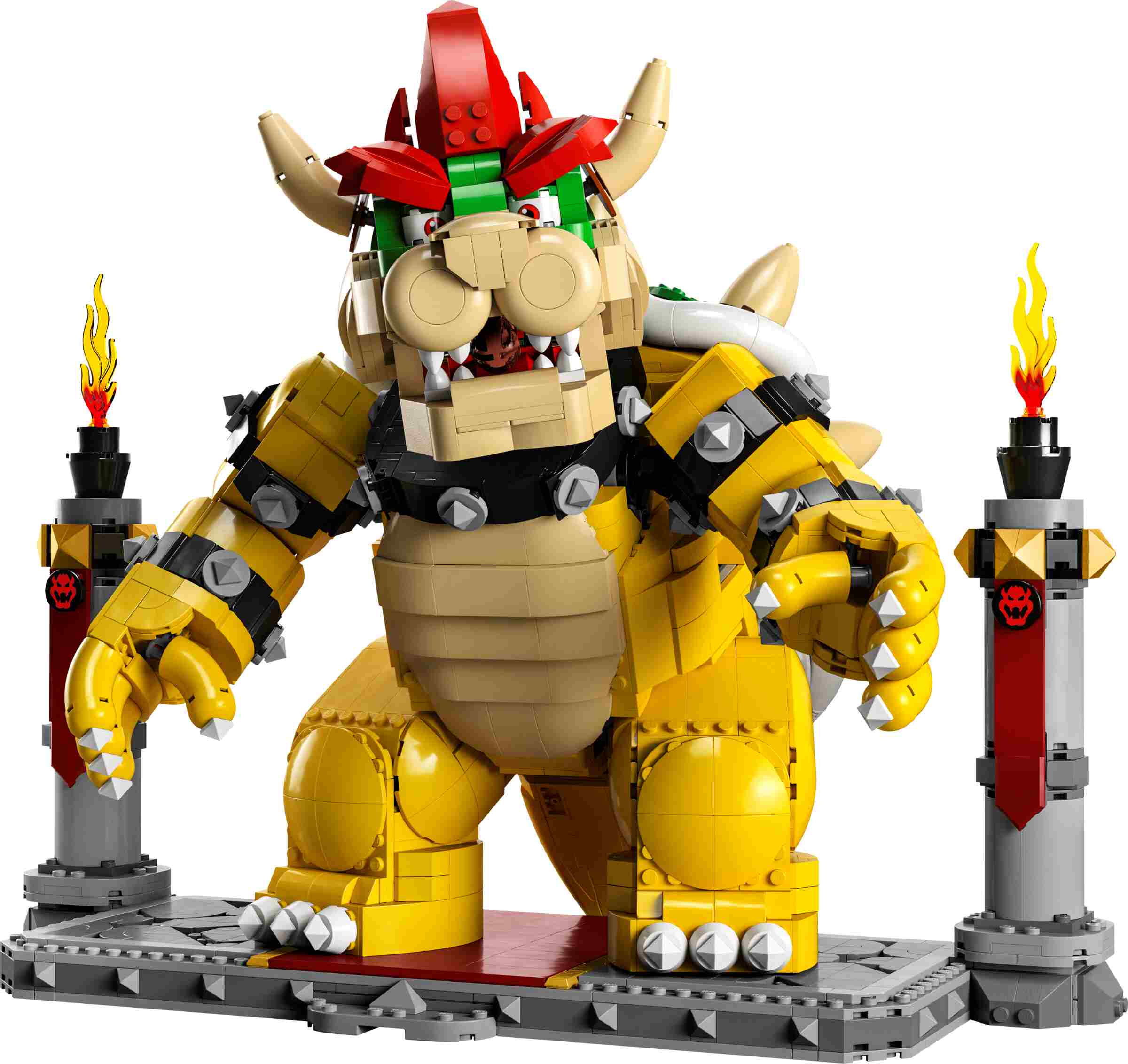 LEGO 71411 Super Mario Der mächtige Bowser, 3D-Modell-Bausatz, Bewegliche Figur