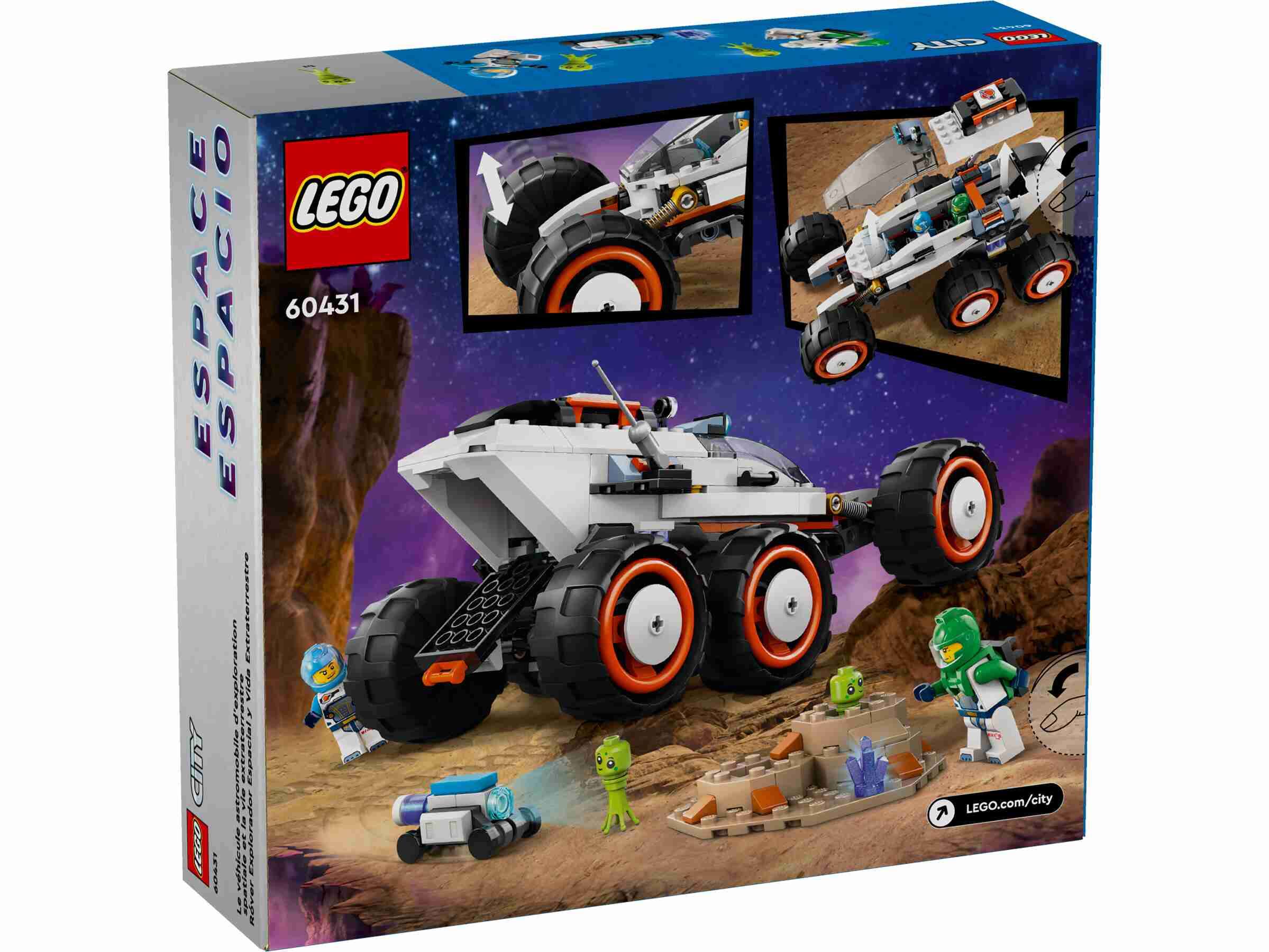 LEGO 60431 City Weltraum-Rover mit Außerirdischen, 2 Weltraumcrew-Minifiguren
