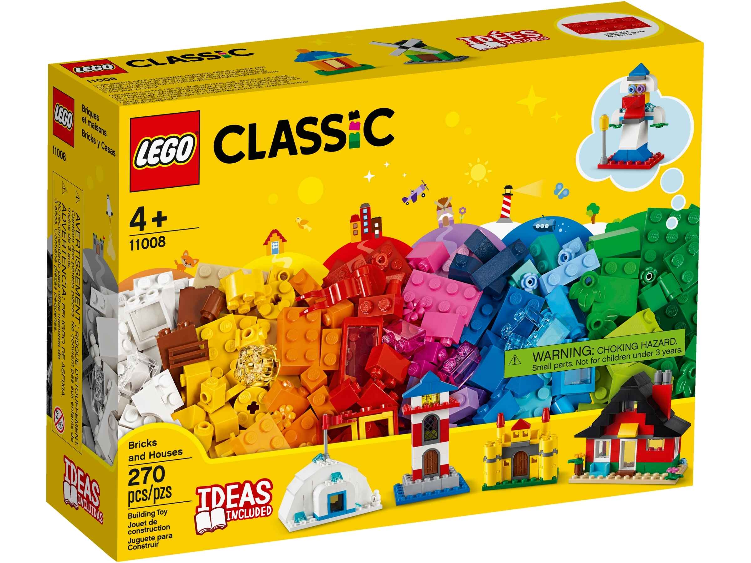LEGO 11008 Classic Bausteine – Bunte Häuser mit 6 einfachen Modellen