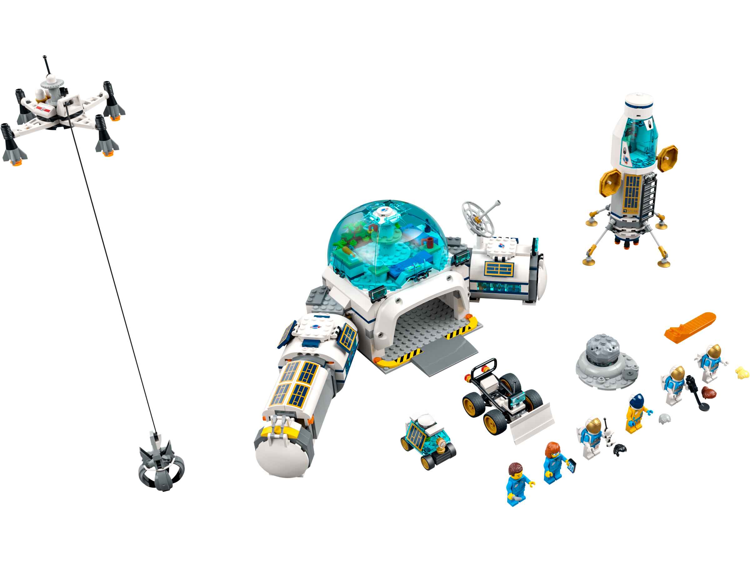 LEGO 60350 City Mond-Forschungsbasis Weltraum-Spielzeug aus der LEGO NASA Serie