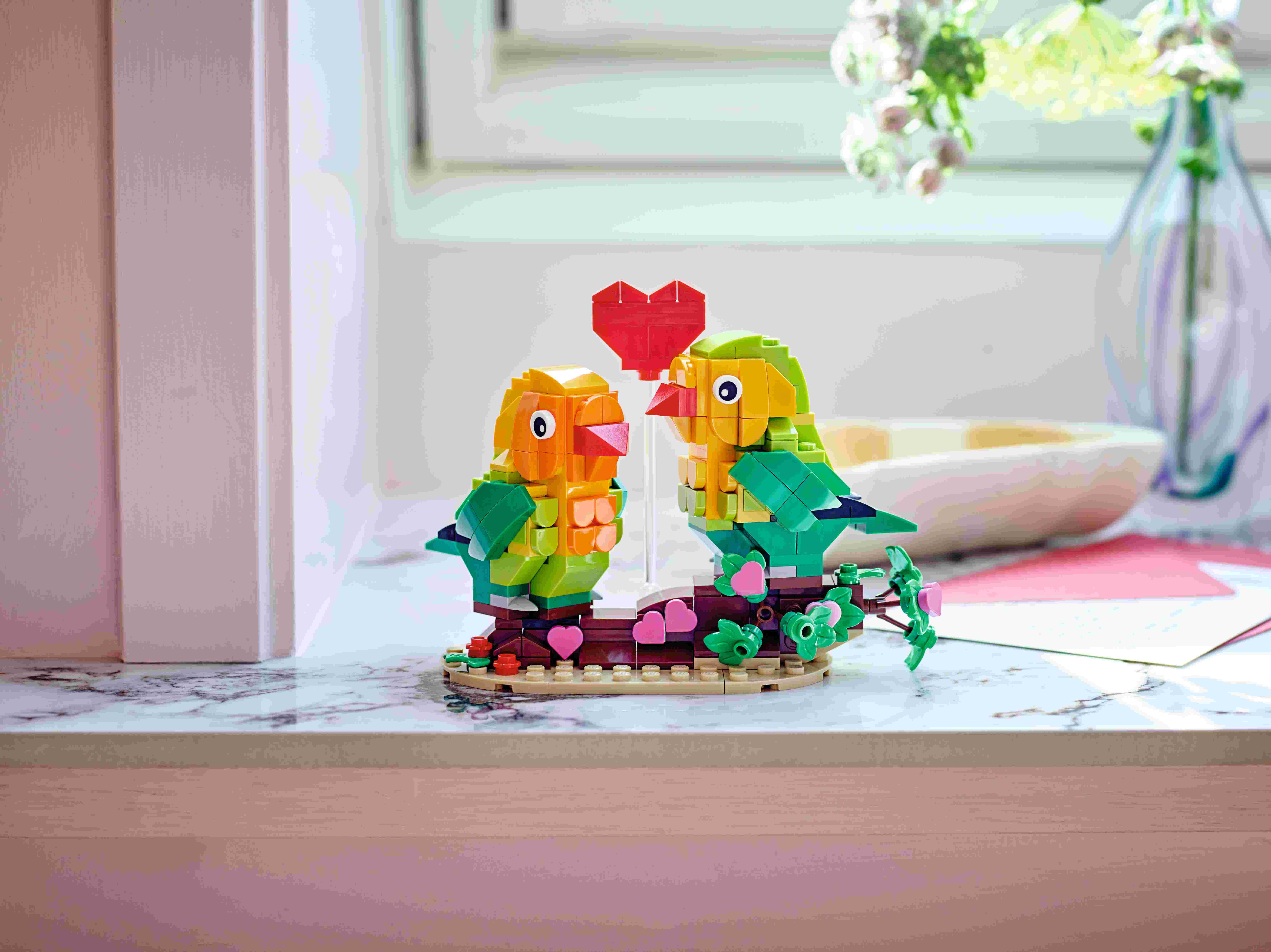 LEGO 40522 Valentins-Turteltauben, 2 Lovebirds, Unzertrennliche