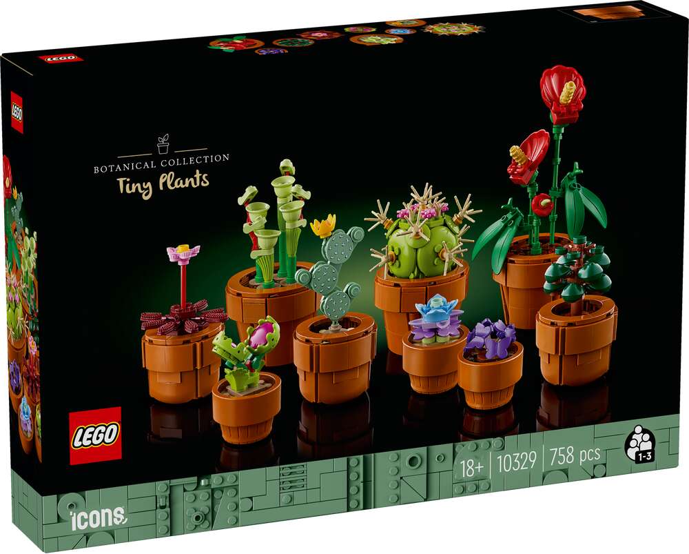 LEGO 10329 Icons Mini Pflanzen, 9 verschiedene Modelle