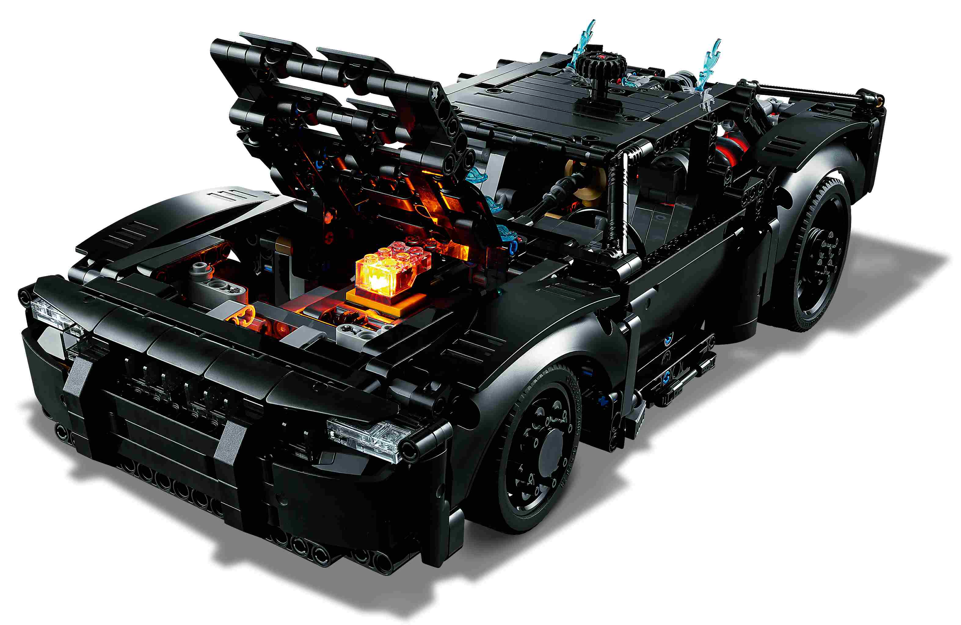 LEGO 42127 Technic BATMANS BATMOBIL, Version von 2022, 2 Lichtsteine
