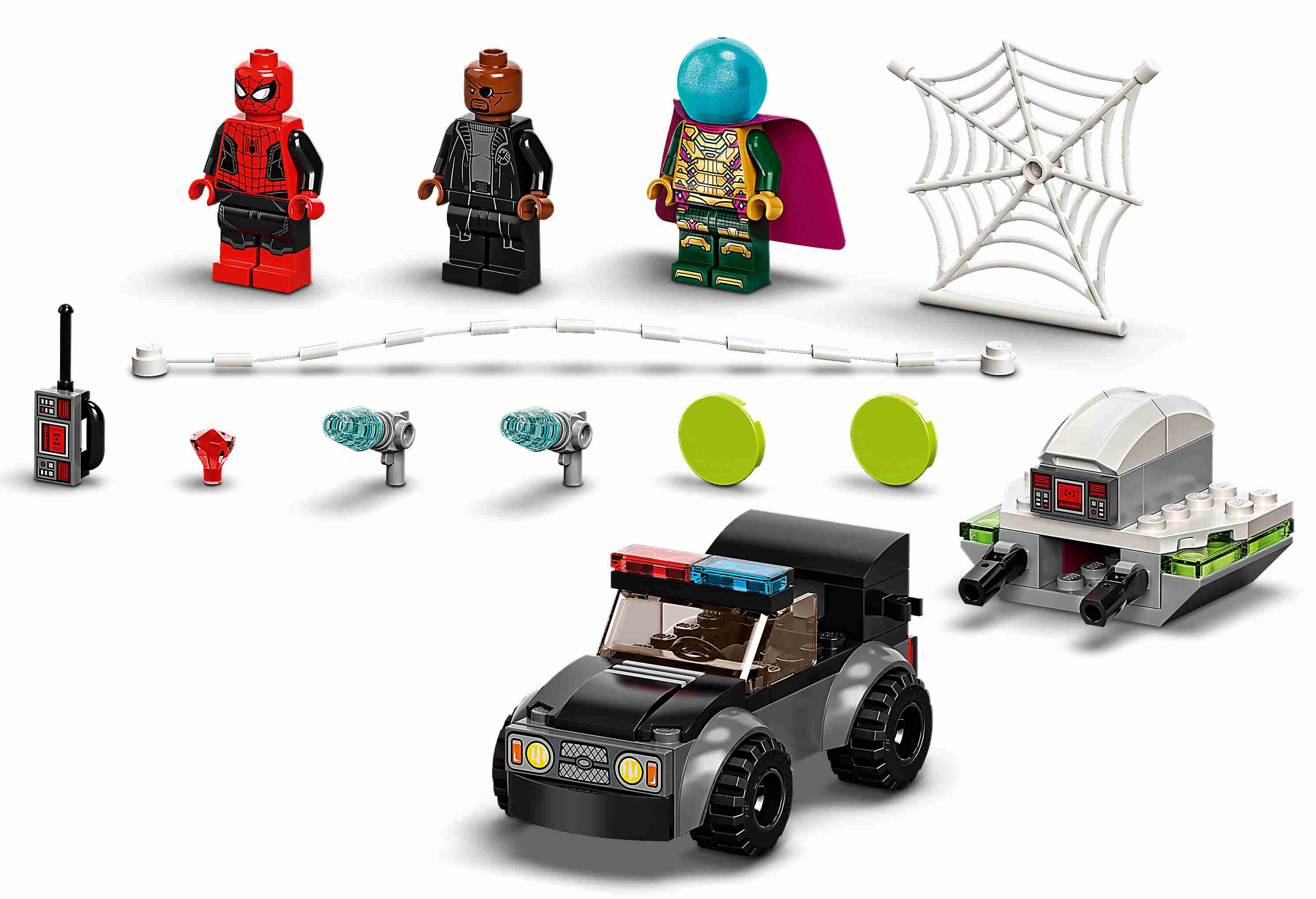 LEGO 76184 Marvel Mysterios Drohnenattacke auf Spider-Man, mit Auto 
