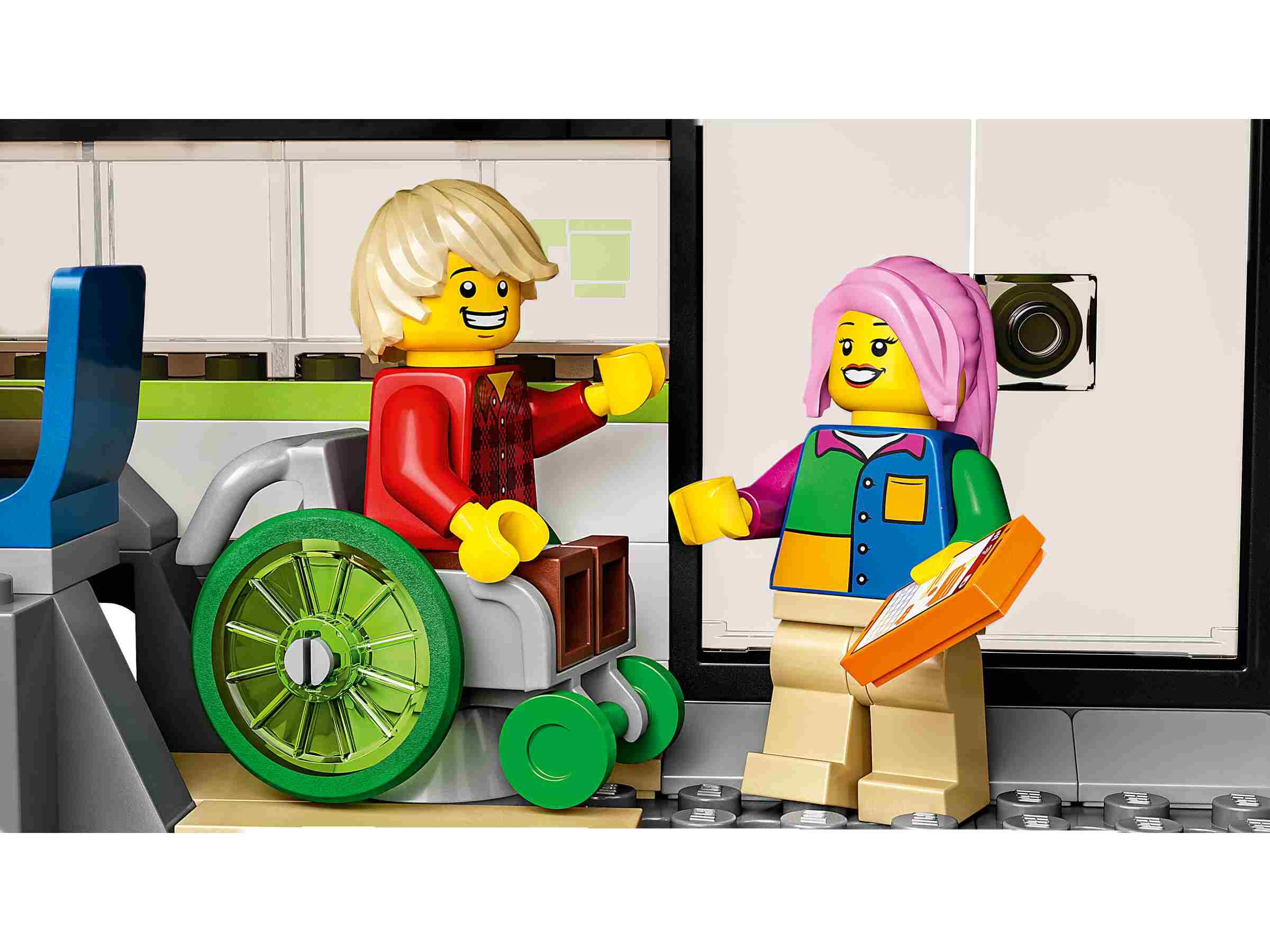 LEGO 60337 City Personen-Schnellzug, ferngesteuerter Zug mit Scheinwerfern