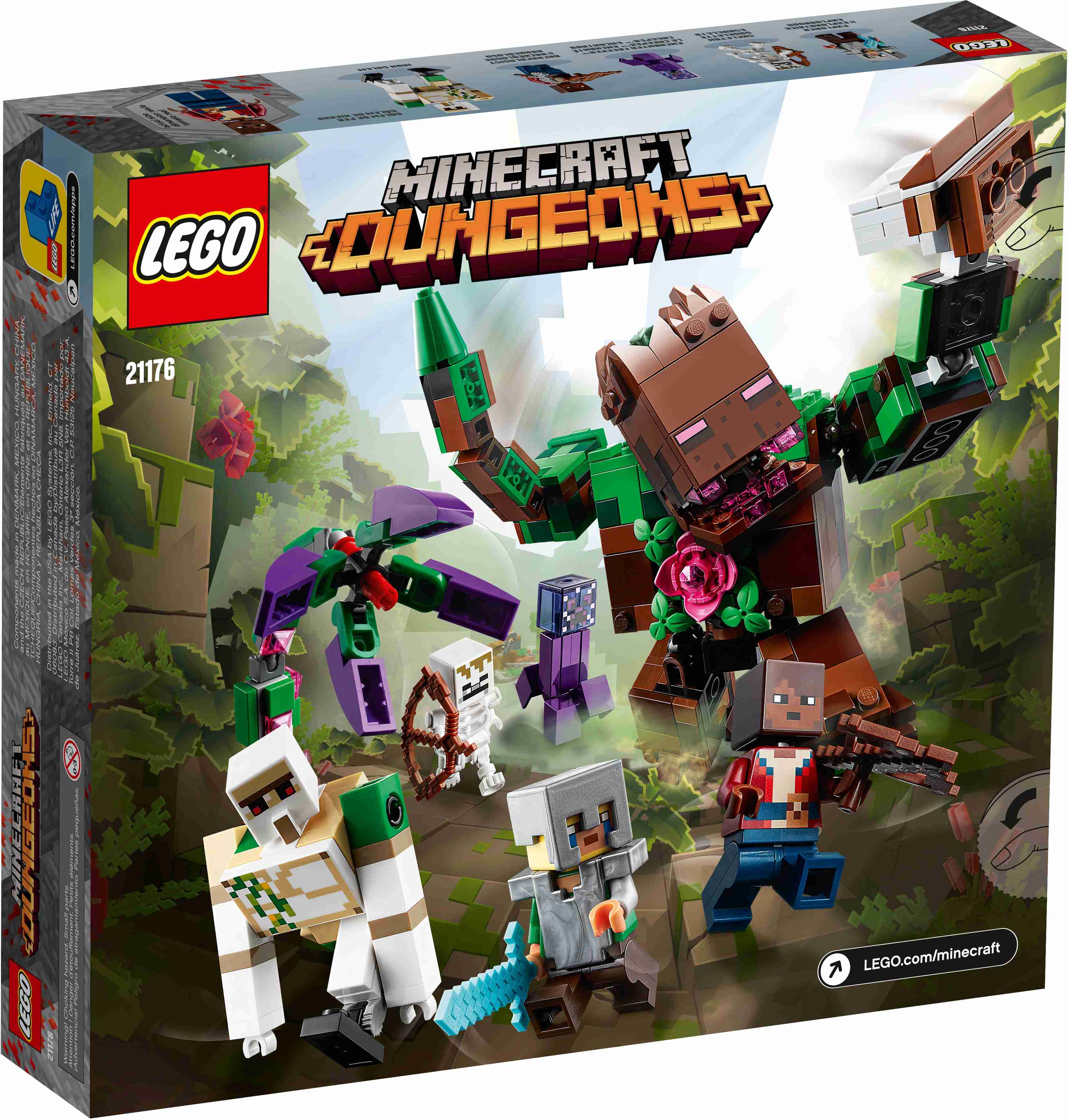 LEGO 21176 Minecraft Die Dschungel Ungeheuer, aus Minecraft Dungeons mit Figuren