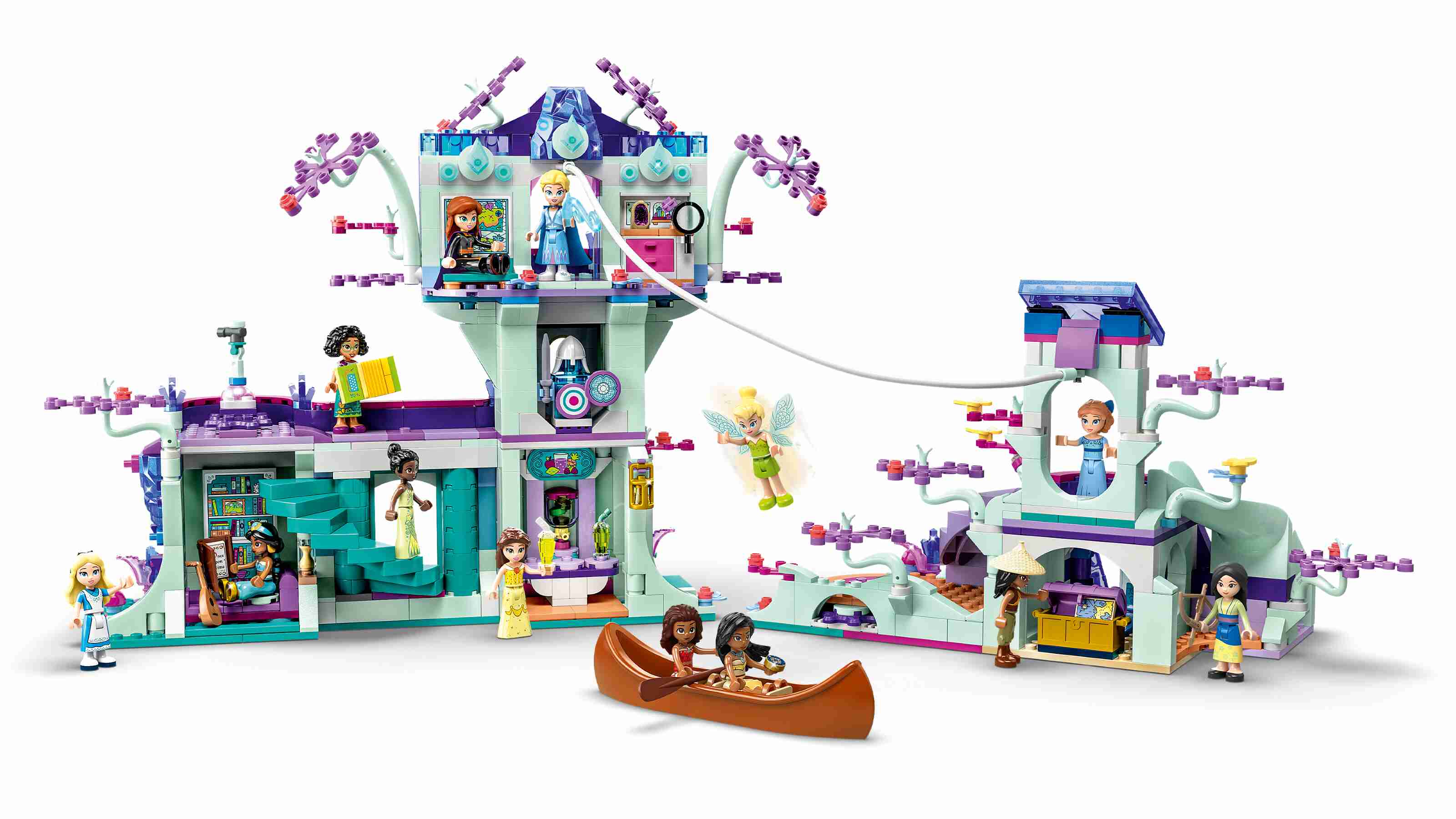 LEGO 43215 Disney Das verzauberte Baumhaus, 13 Disney Heldinnen