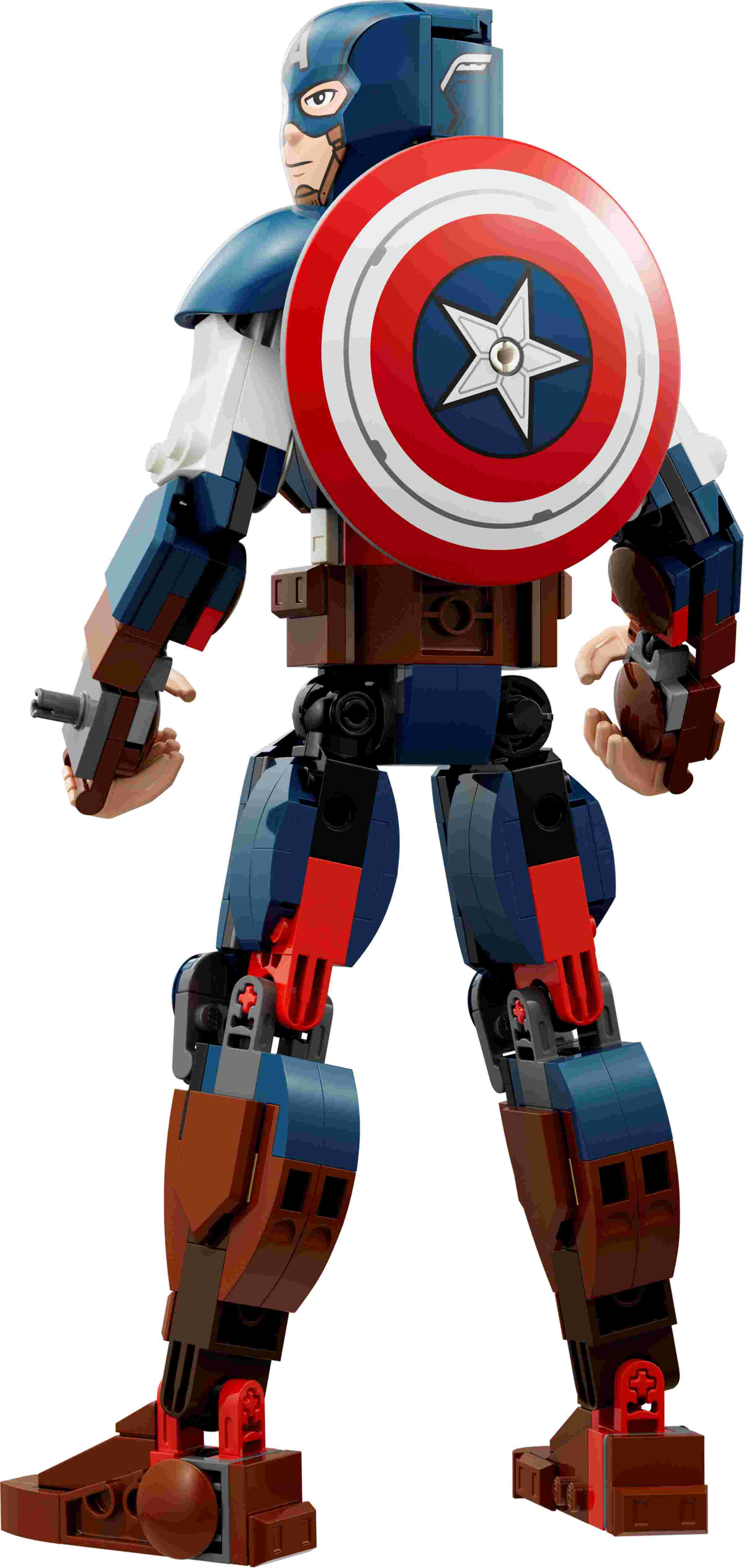 LEGO 76258 Marvel Captain America Baufigur, Superheld mit Schild