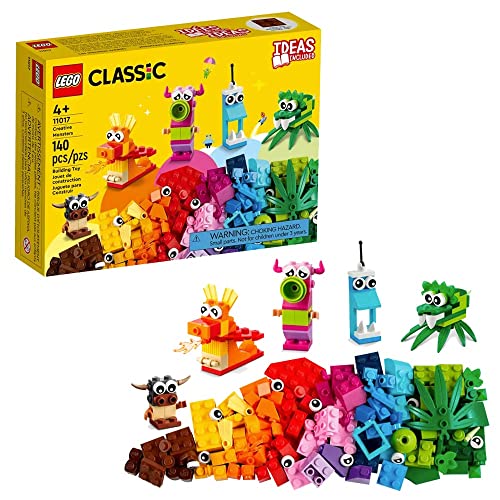 LEGO 11017 Classic Kreative Monster mit LEGO Steinen, Konstruktionsspielzeug