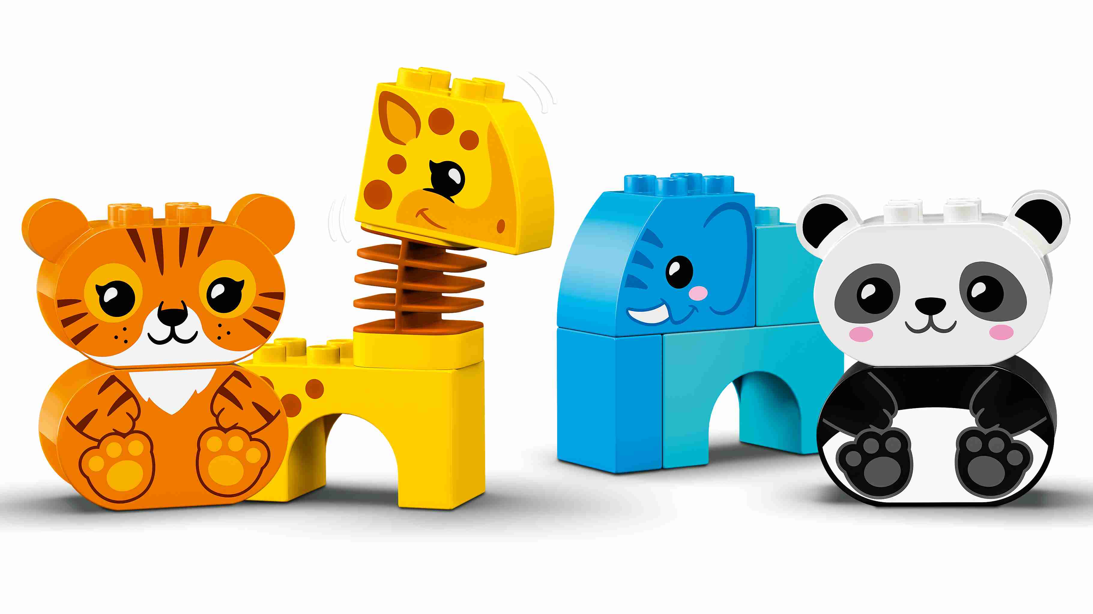 LEGO 10955 DUPLO Mein erster Tierzug, Elefant, Tiger, Giraffe, Panda