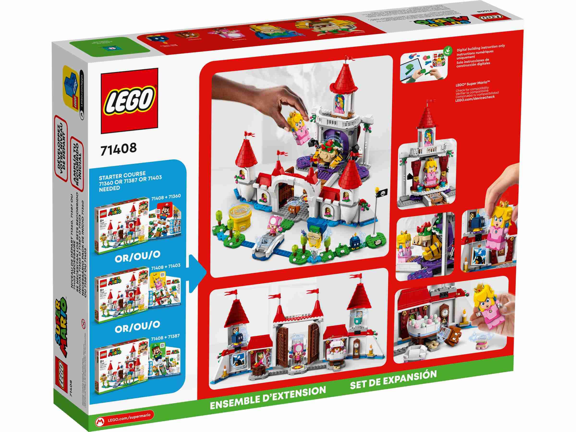 LEGO 71408 Super Mario Pilz-Palast – Erweiterungsset, 5 Spielzeugfiguren