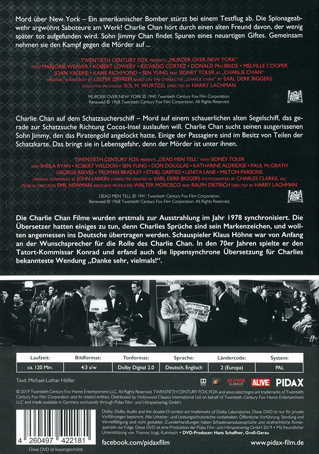 Charlie Chan Collection - Vol. 4 - Pidax Film-Klassiker