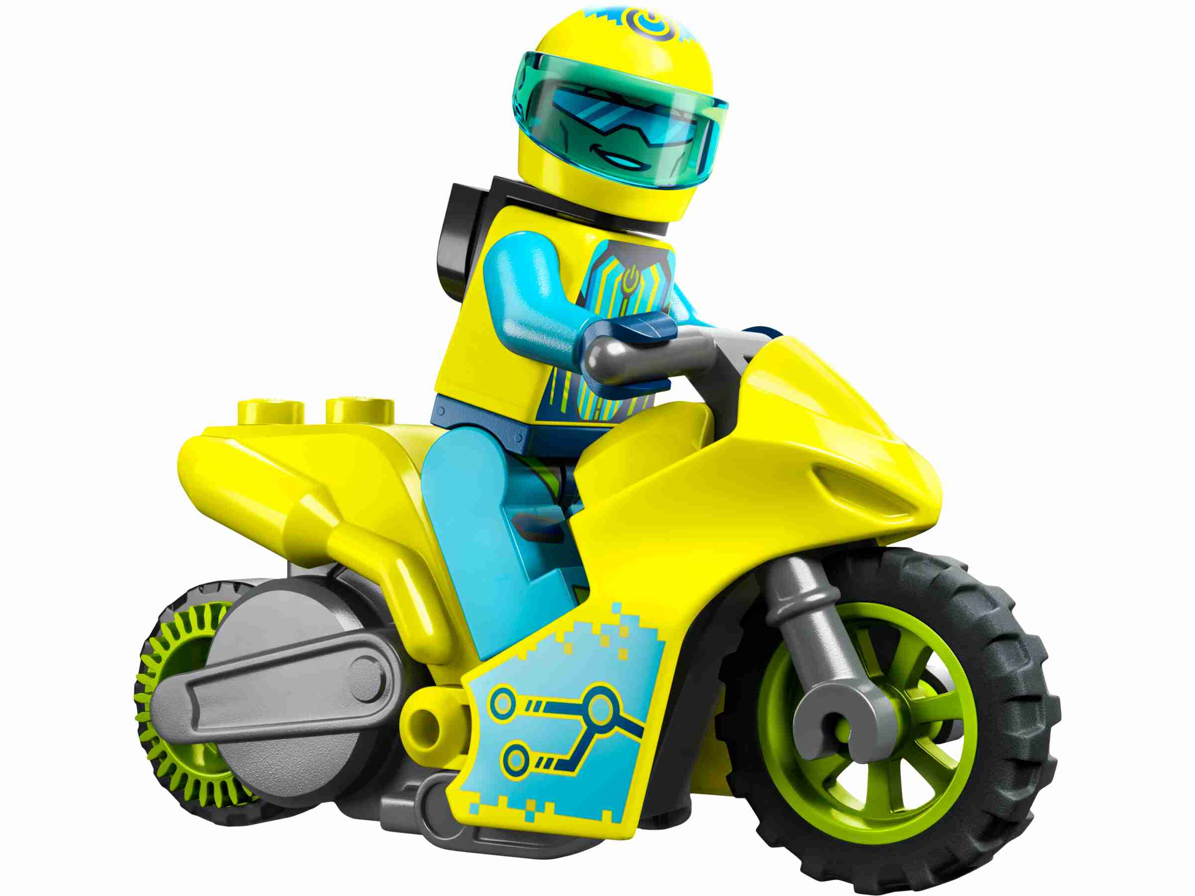LEGO 60358 City Stuntz Cyber-Stuntbike, Schwungrad, Stuntfahrer