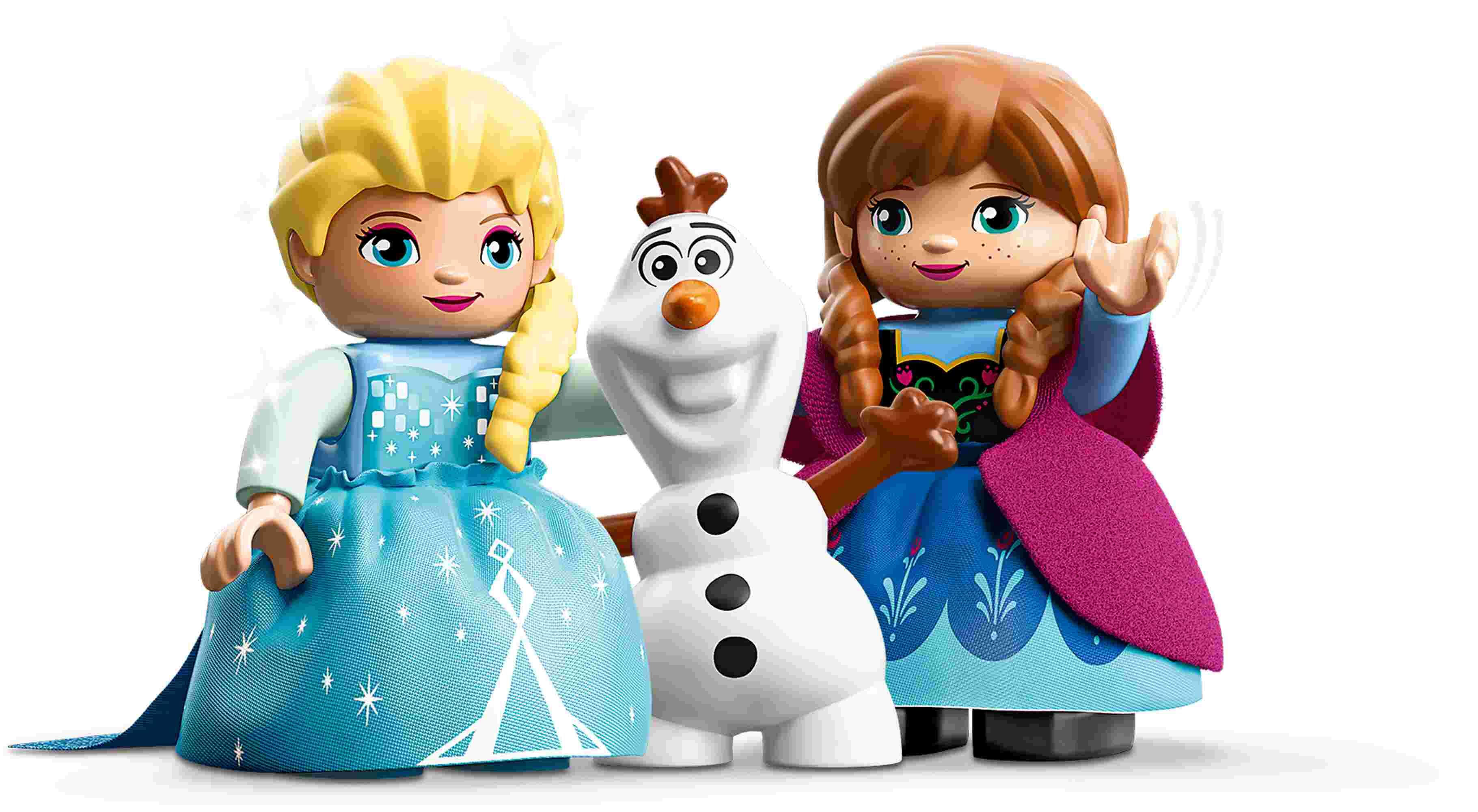 LEGO 10899 DUPLO Princess Frozen Elsas Eispalast, Anna, Elsa, Olaf, Leuchtstein