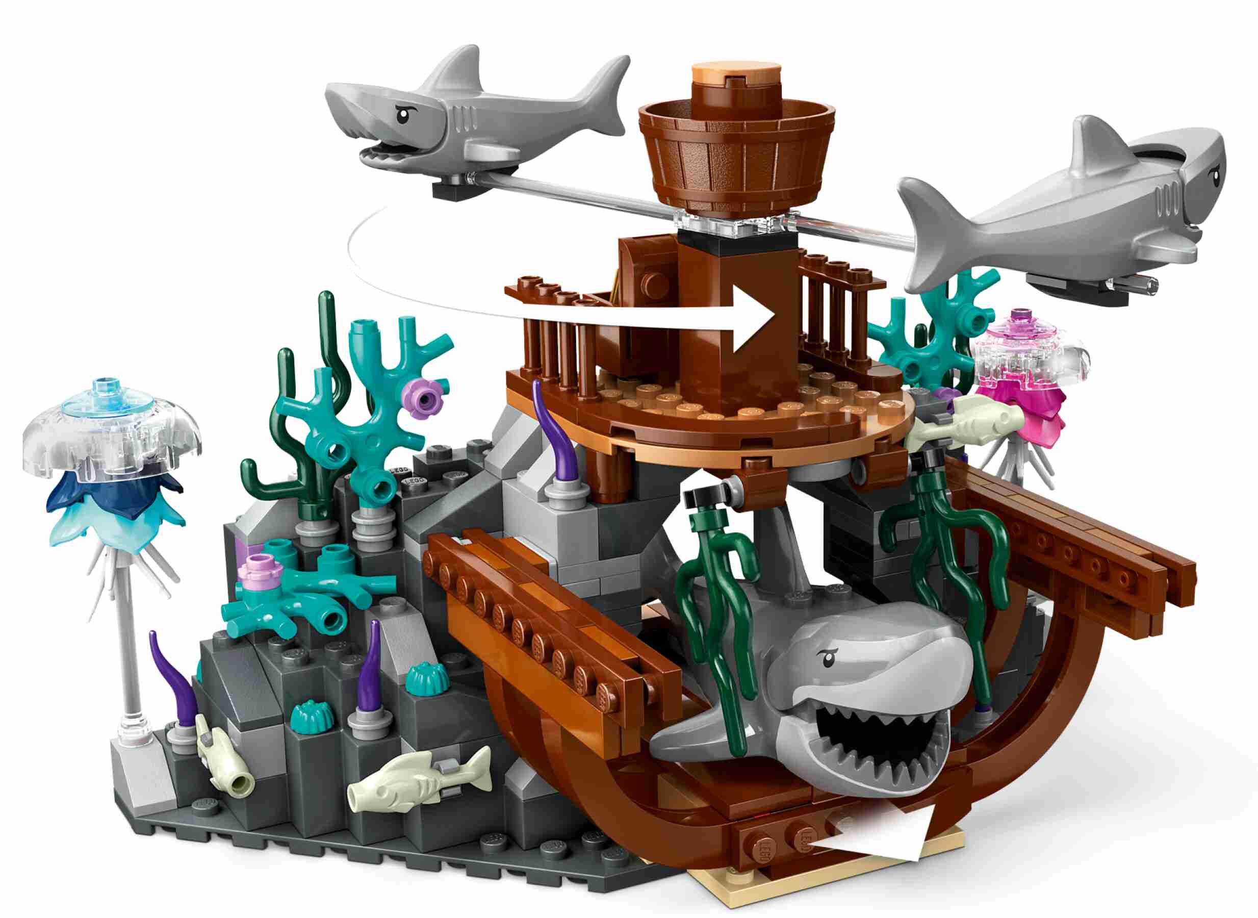 LEGO 60379 City Forscher-U-Boot, 6 Minifiguren, Schiffswrack mit Schatz