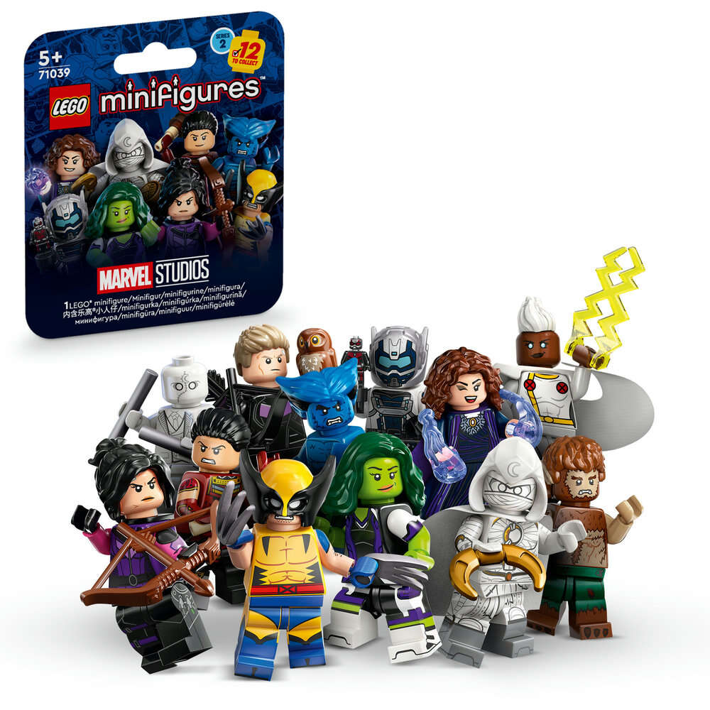 LEGO 71039 Minifigures Marvel-Serie 2, Überraschungstüte mit 1 von 12 Figuren
