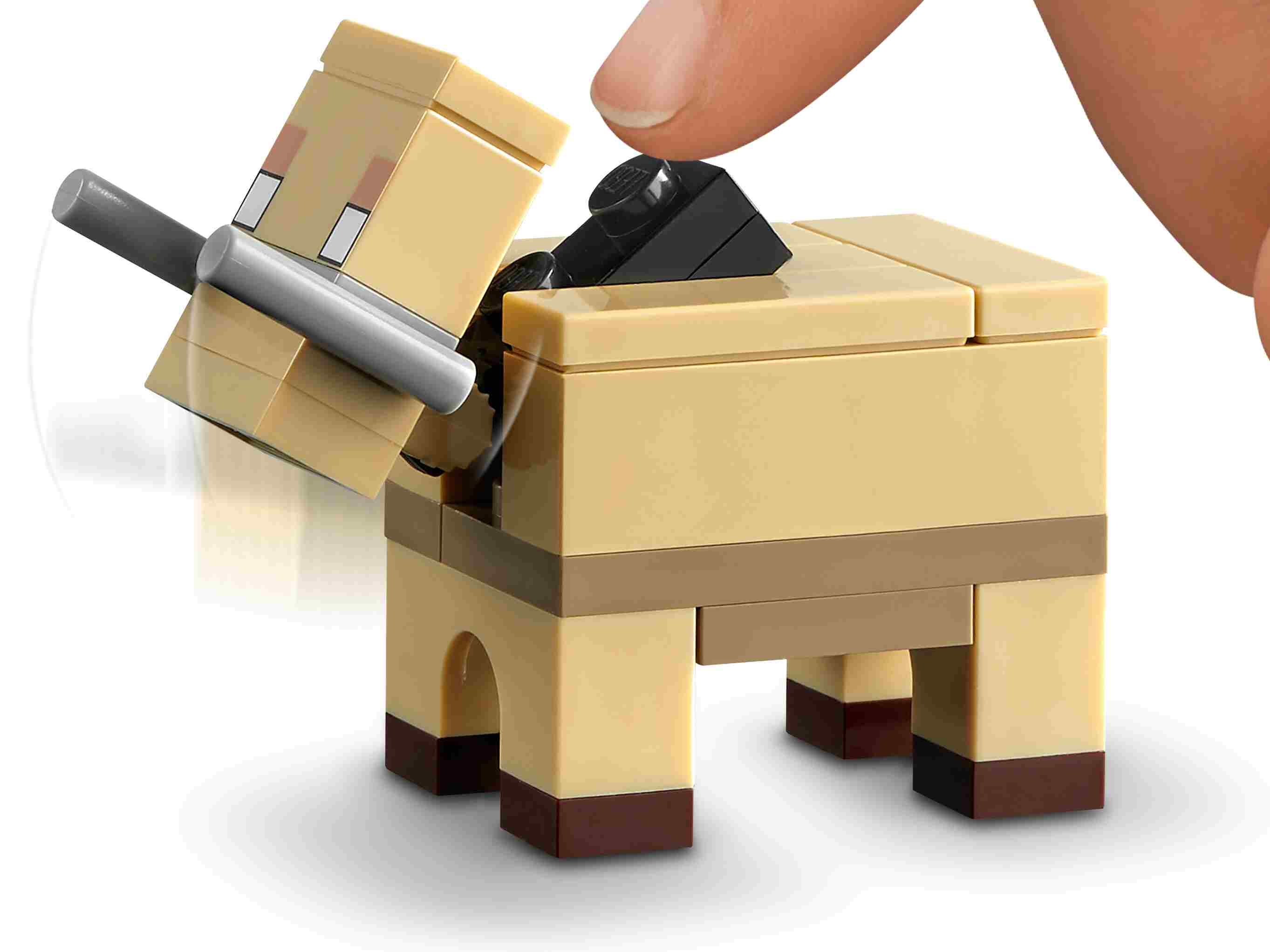 LEGO 21168 Minecraft Der Wirrwald Spielset mit Huntress, Hoglin u. 2 Piglins