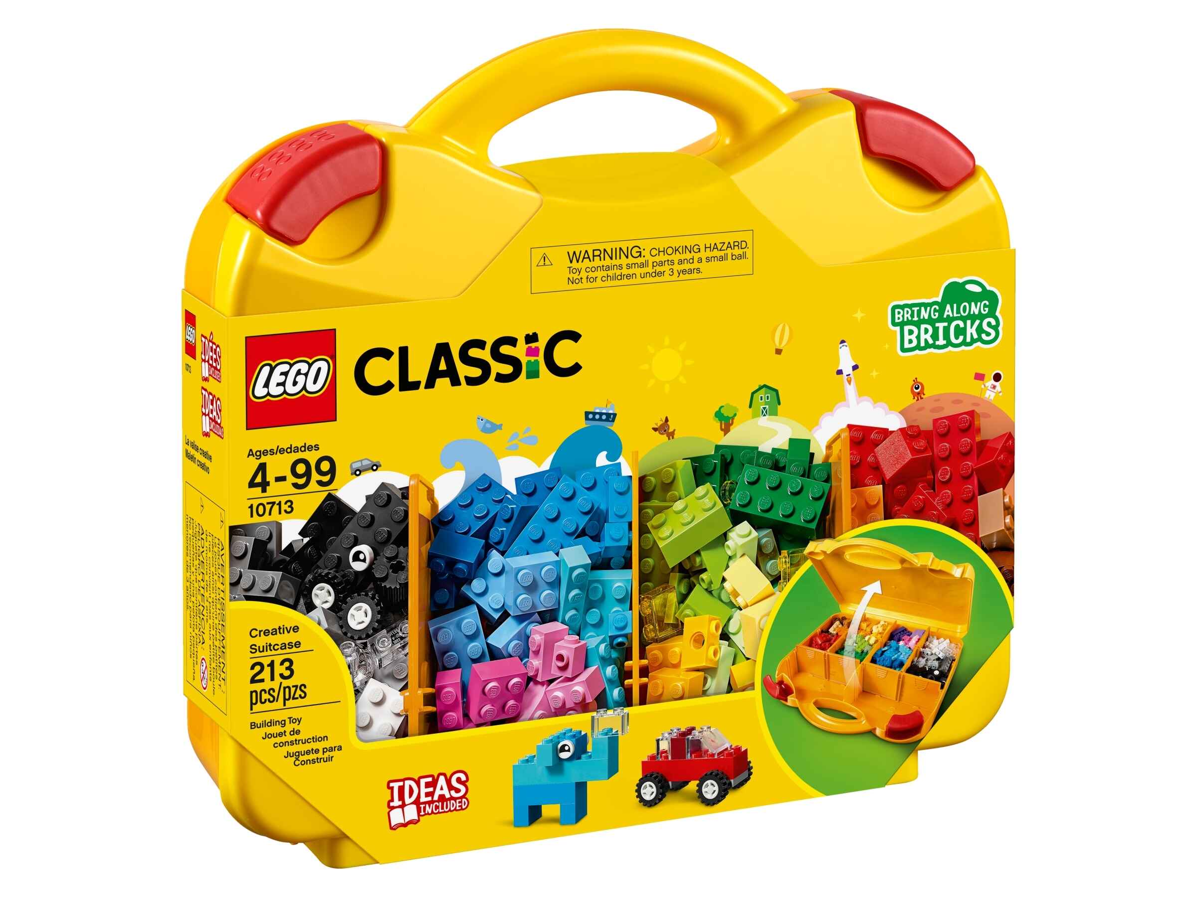 LEGO 10713 Classic Bausteine Starterkoffer – Farben Sortieren, Räder, Augen