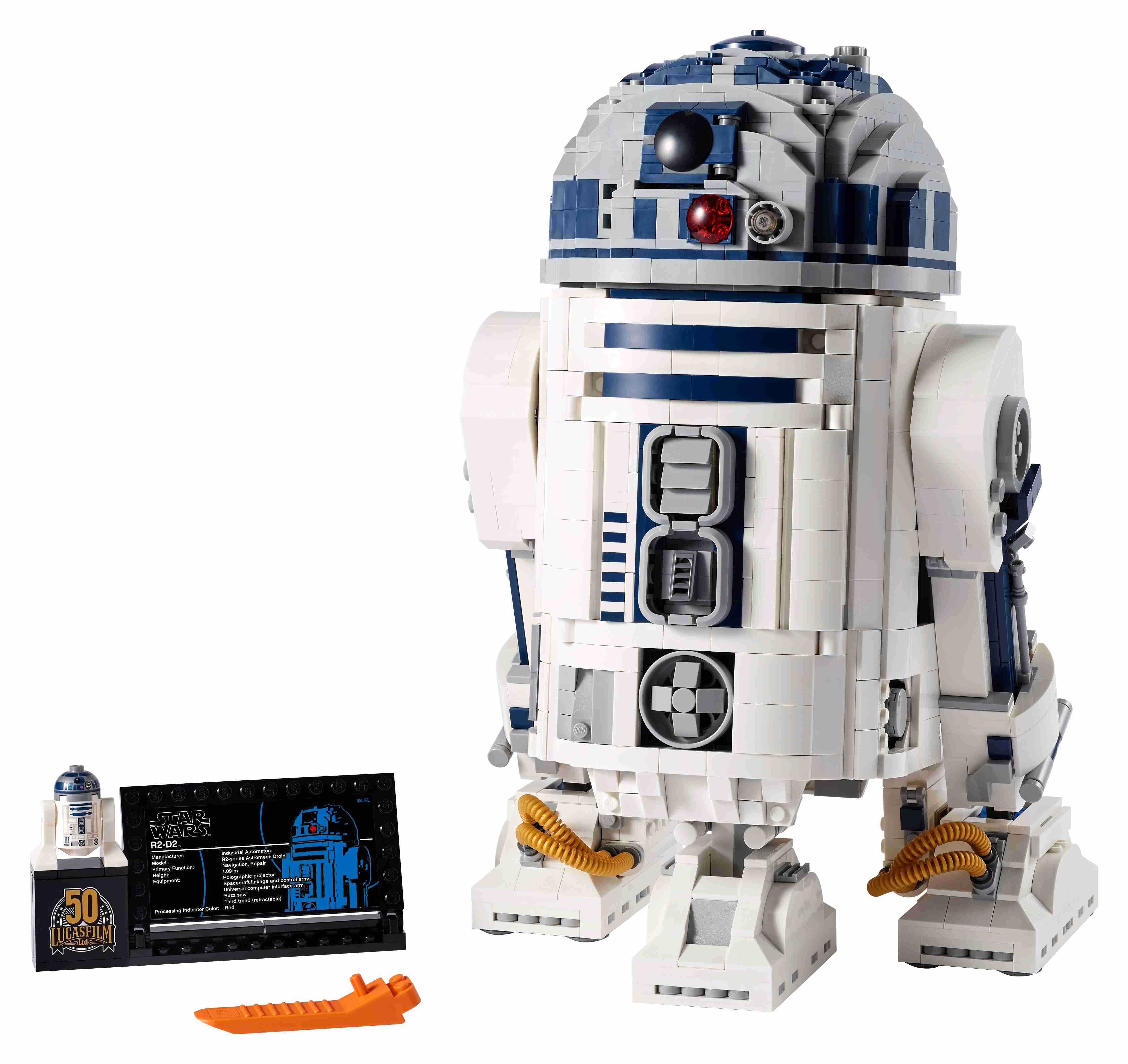 LEGO 75308 Star Wars R2-D2 Figur zum Bauen mit Lichtschwert