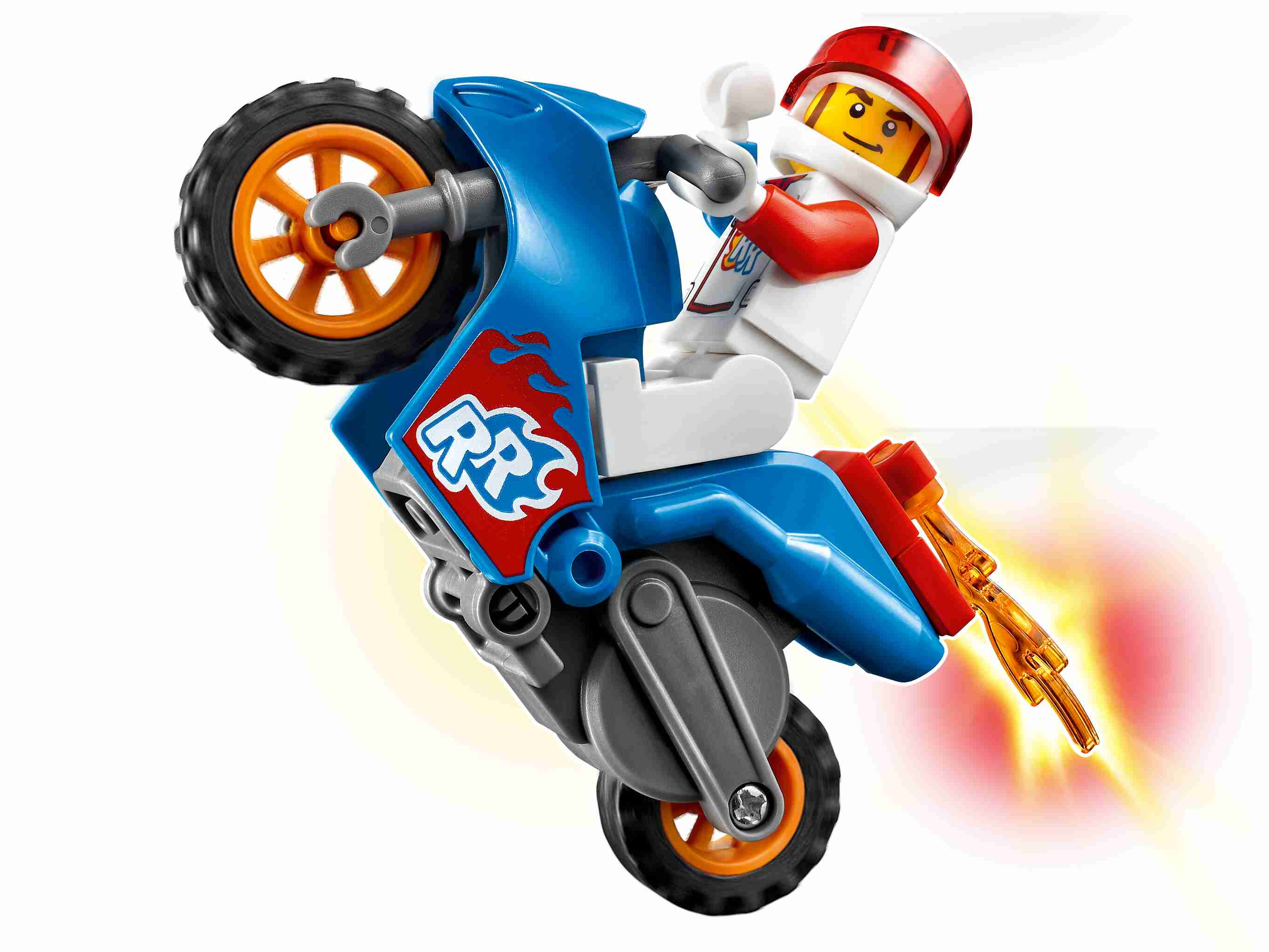 LEGO 60298 City Stuntz Raketen-Stuntbike, Set, schwungradbetriebenes Motorrad