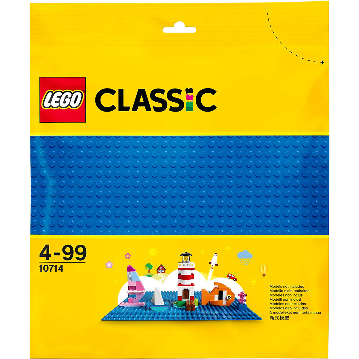 LEGO 10714 Classic Blaue Bauplatte, 25 cm x 25 cm Grundplatte